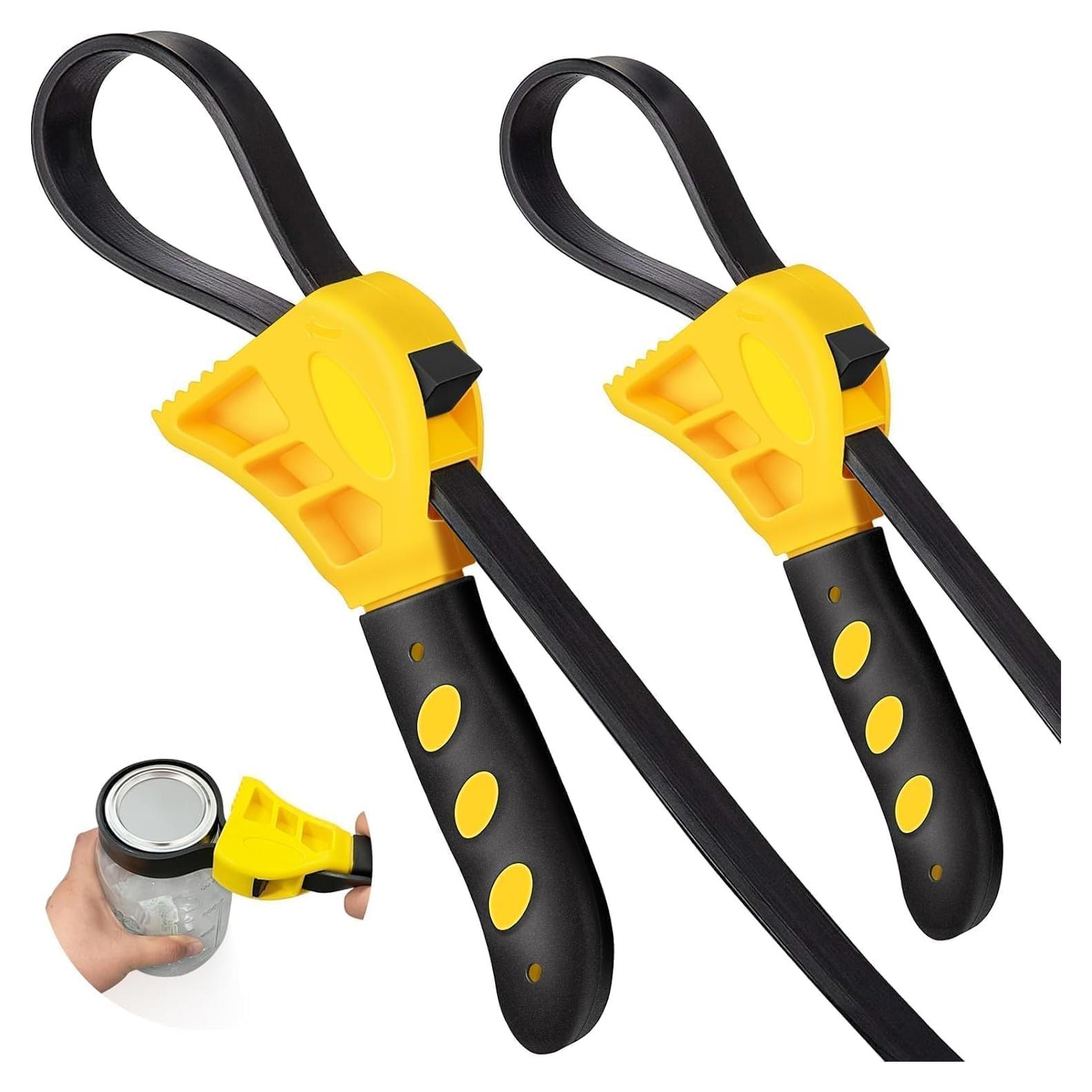 Llave de correa multipropósito UCerdveos - Abre frascos amarillo