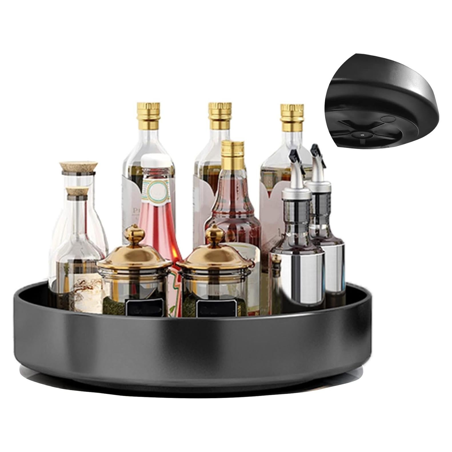 Organizador de especias giratorio Fineget 30.48 cm negro metal