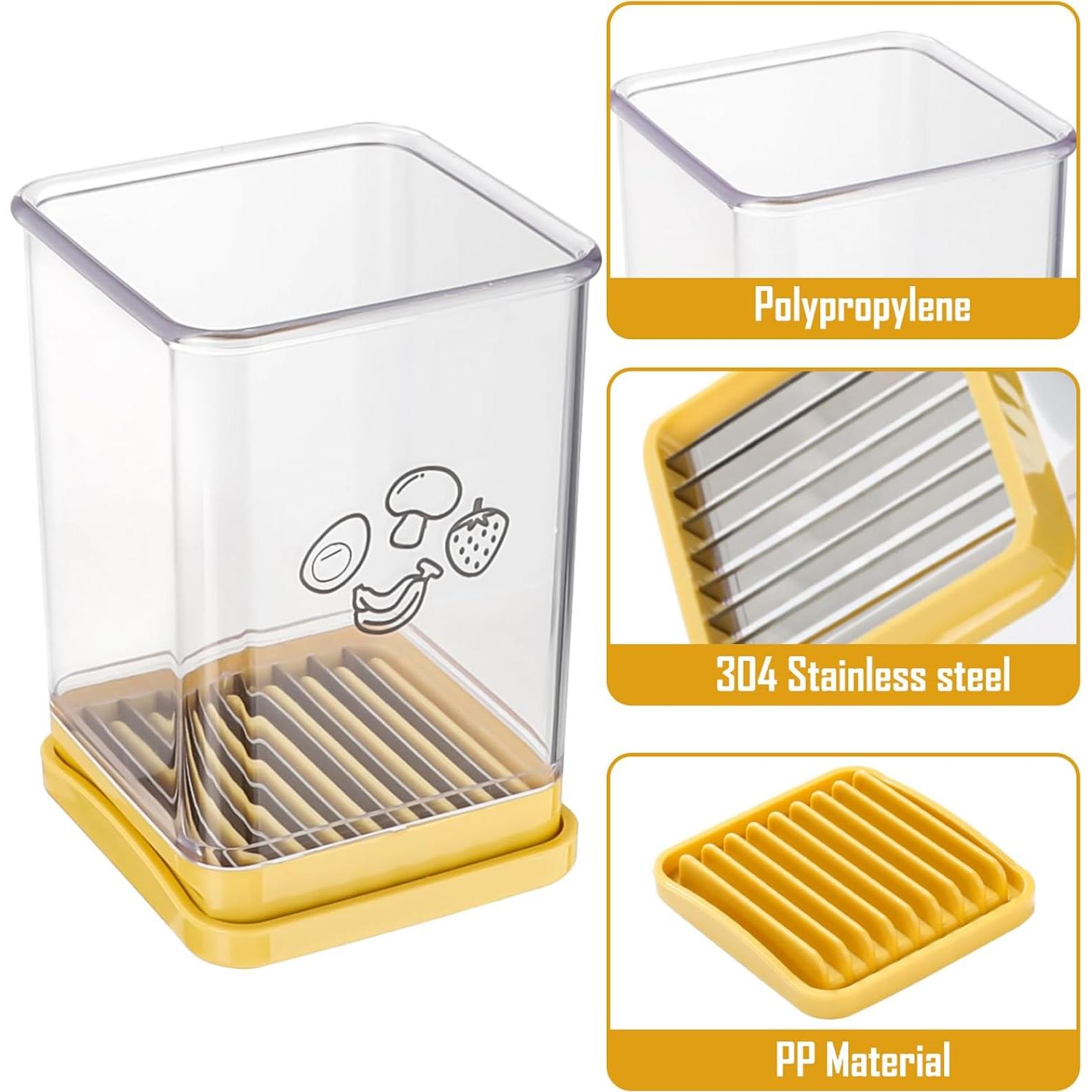 Cortador de Frutas y Verduras DROENTIL 2 Piezas Acero Inoxidable