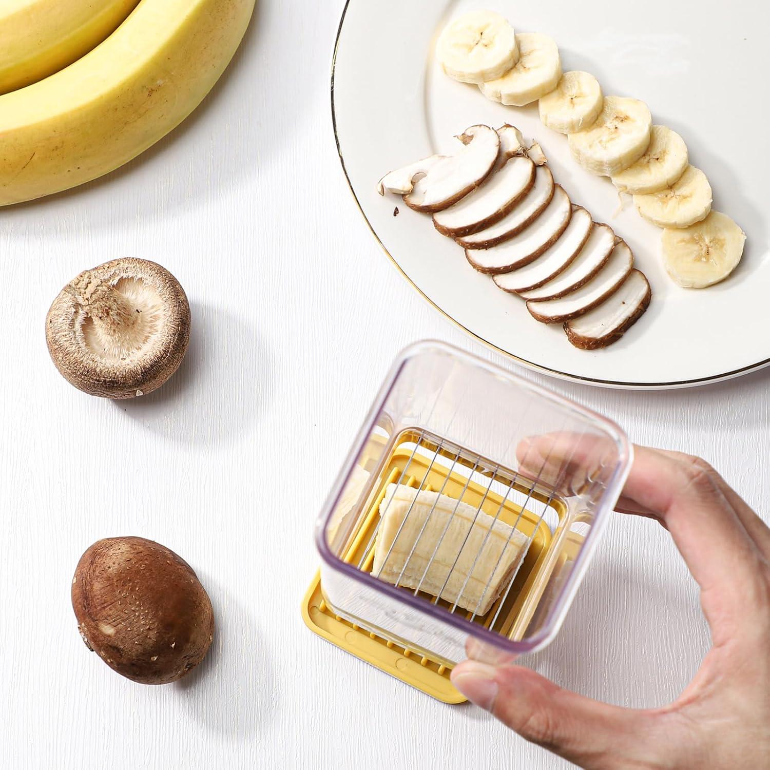 Cortador de Frutas y Verduras DROENTIL 2 Piezas Acero Inoxidable