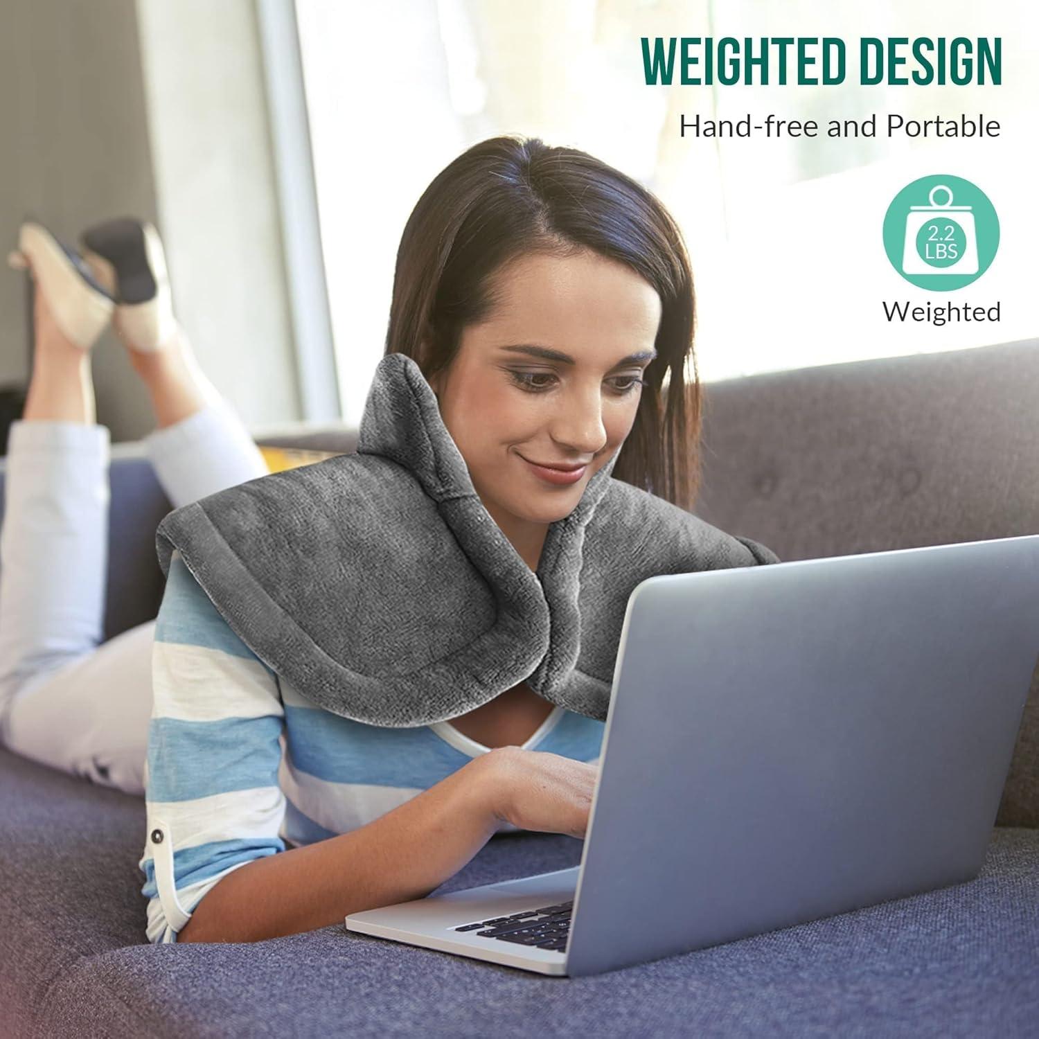 Almohadilla Calefactora Eléctrica Snailax 61x84 cm 6 Niveles