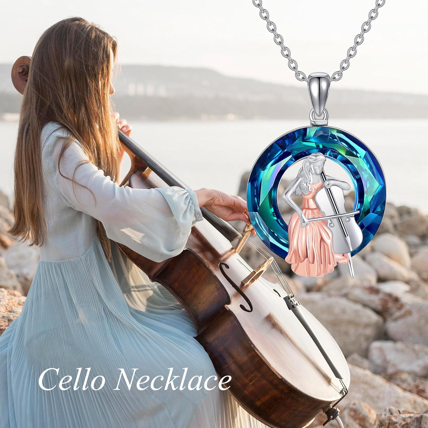 Collar de Violoncelo MONGAS en Plata Esterlina 925