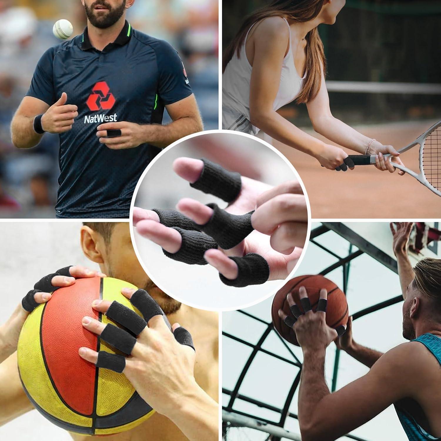 Protector de Dedo para Deportes KM SPORTS - Negro - 10 Unidades