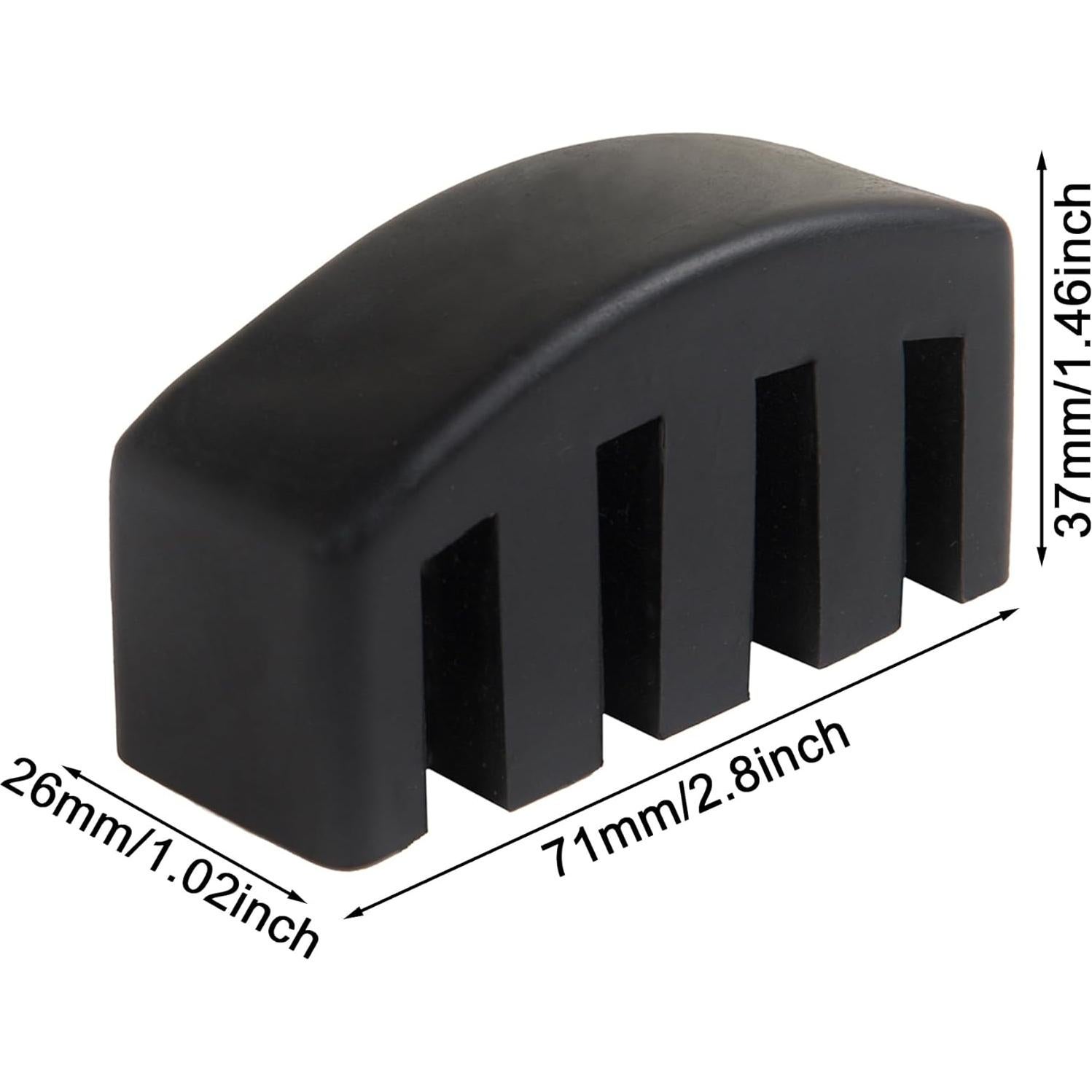 Silenciador de Violonchelo Goma Práctica 71x37mm Negro