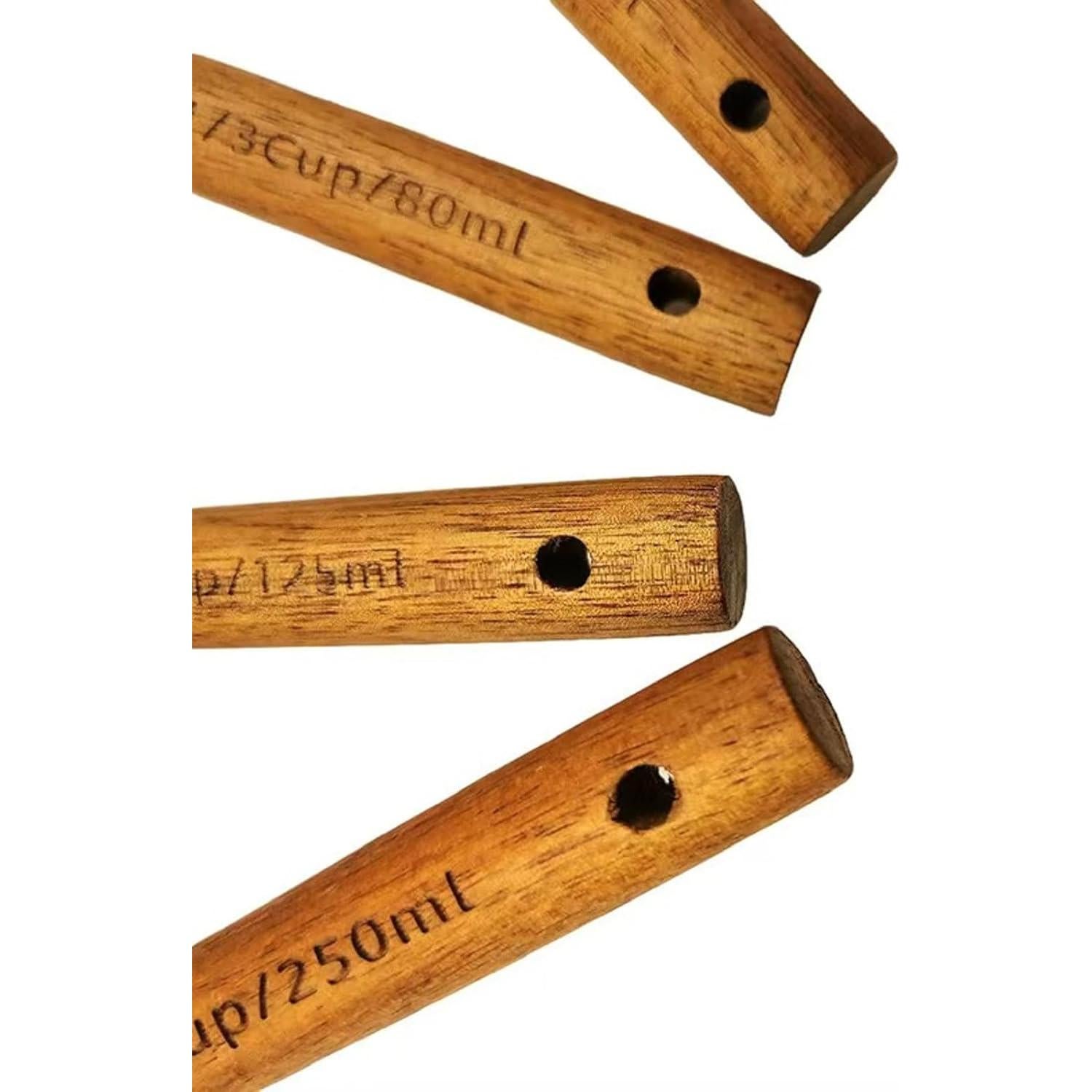 Juego de 4 Tazas Medidoras Acero Inoxidable HHSME Negro