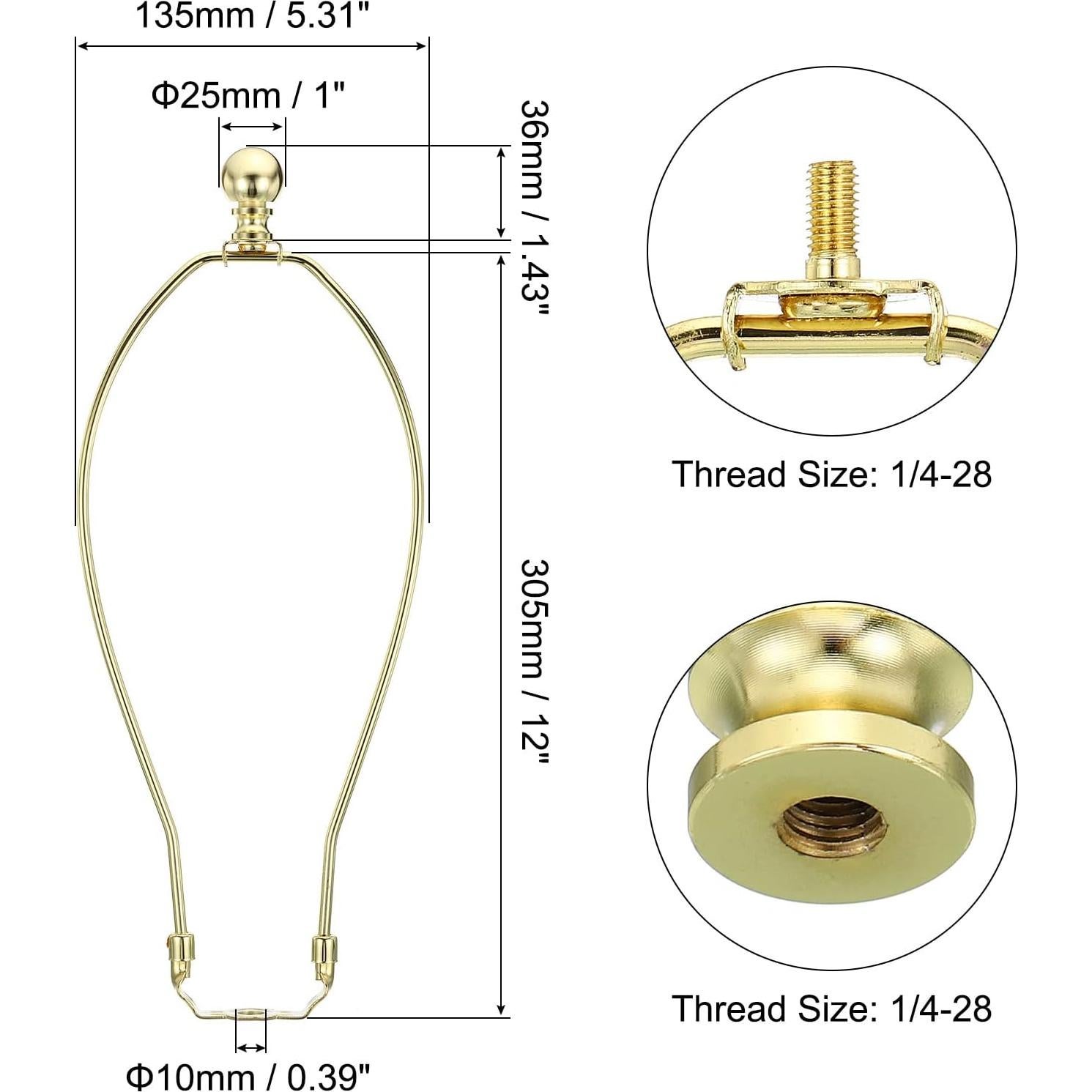 Kit de Lámpara PATIKIL 30.5cm con Soportes Desmontables