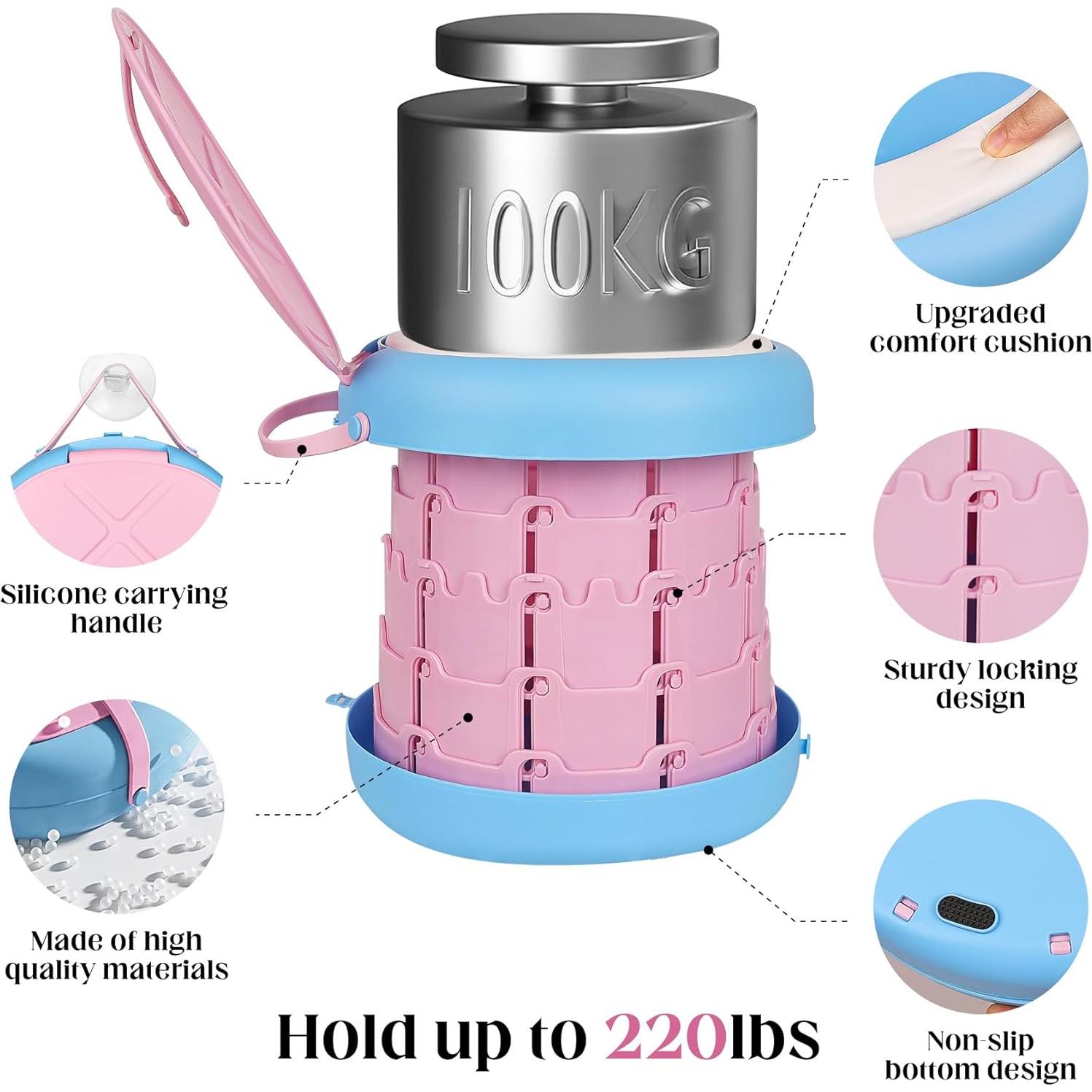 Inodoro Portátil Inmorven Ajustable para Camping y Viajes