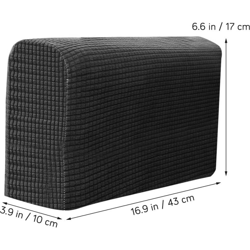 Funda Protectora de Reposabrazos BESPORTBLE 2 Piezas Negro