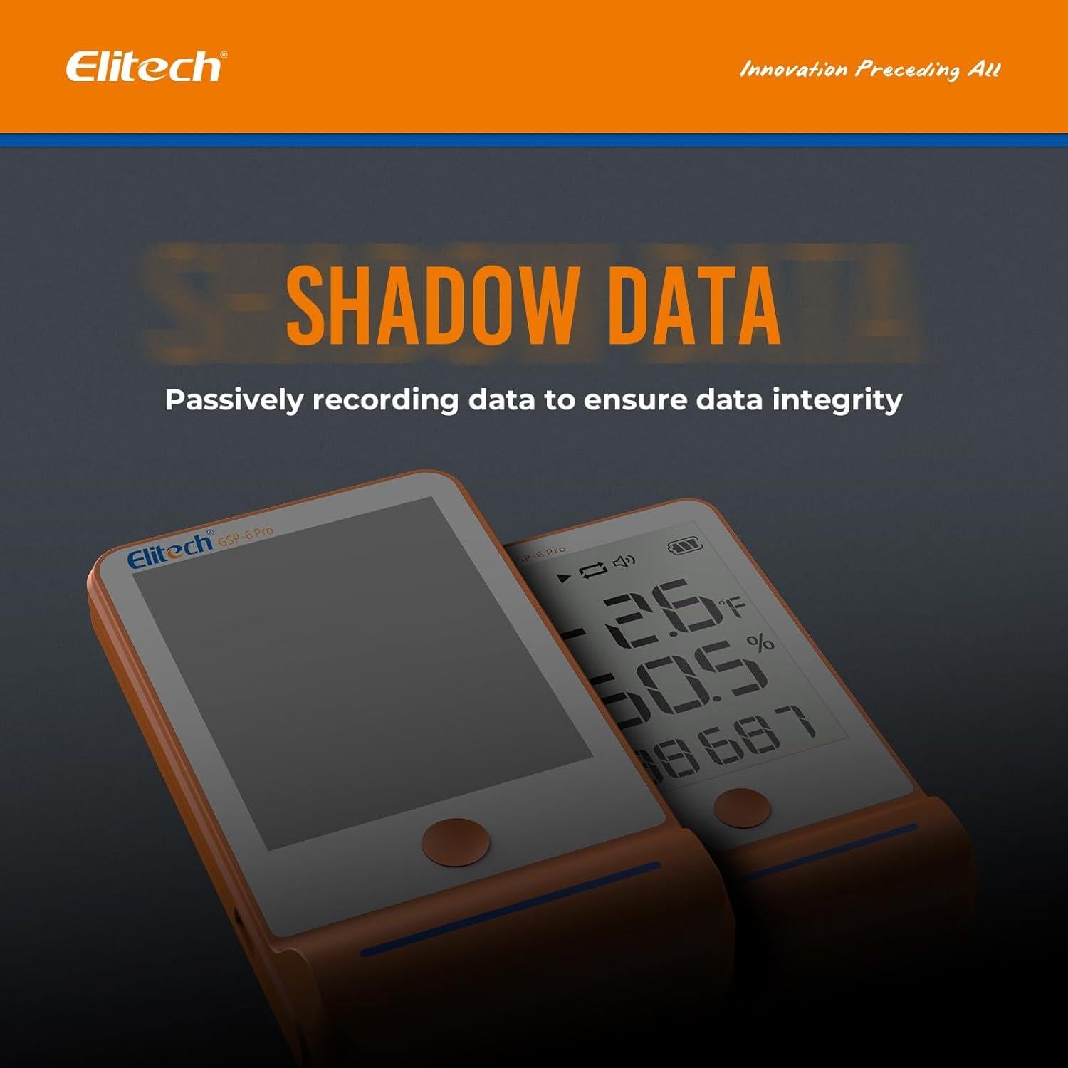 Registrador de Datos Elitech GSP-6Pro Bluetooth 100000 Puntos
