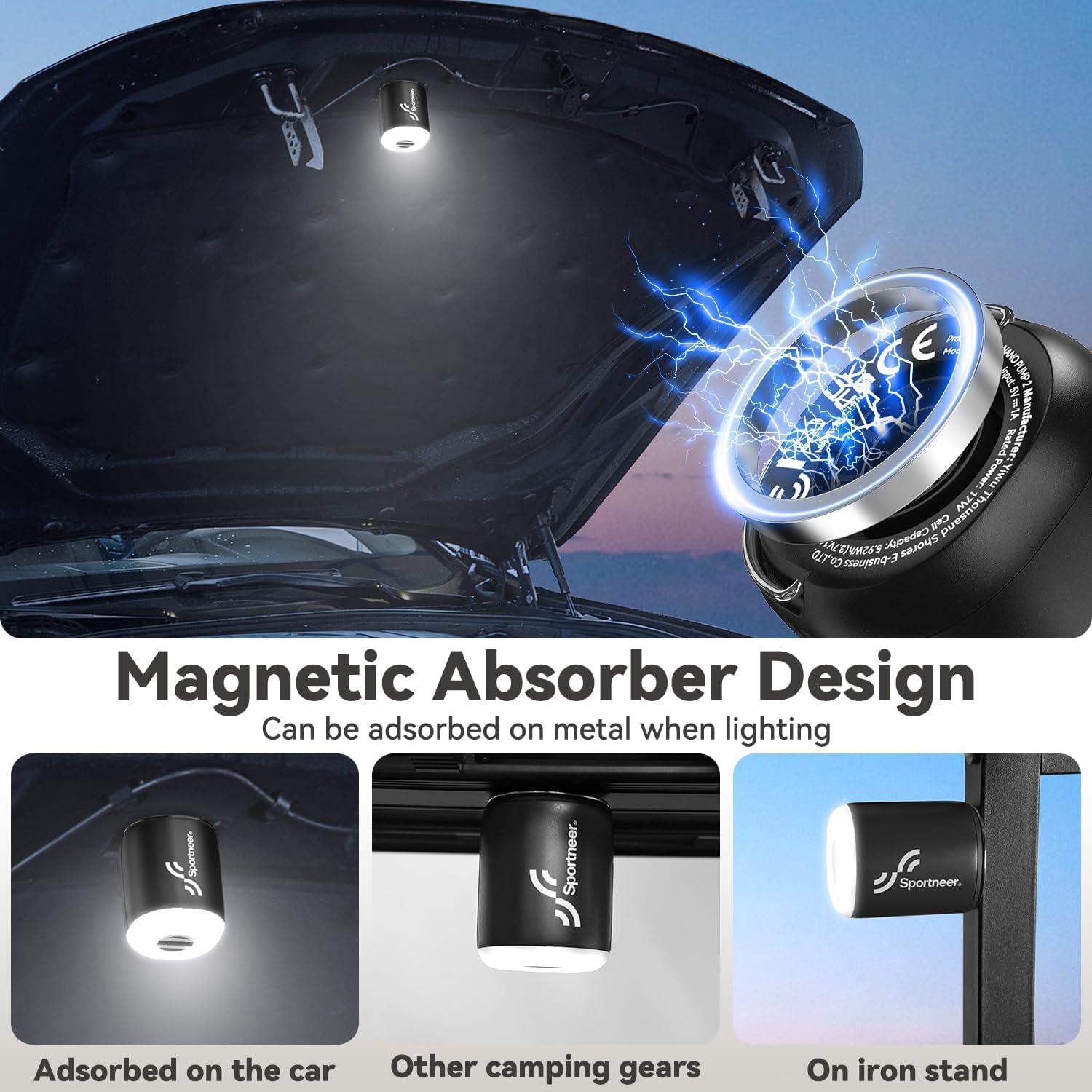 Bomba de Aire Recargable Sportneer 1600mAh para Inflables