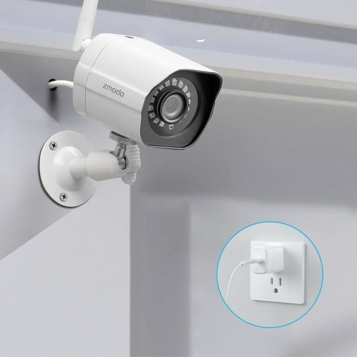 Cámara de Seguridad Inalámbrica Zmodo 1080p Full HD con Visión Nocturna