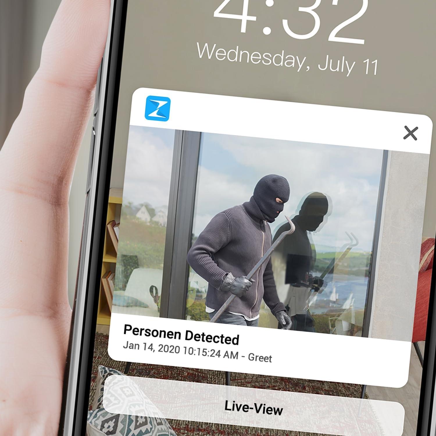 Cámara de Seguridad Inalámbrica Zmodo 1080p Full HD con Visión Nocturna