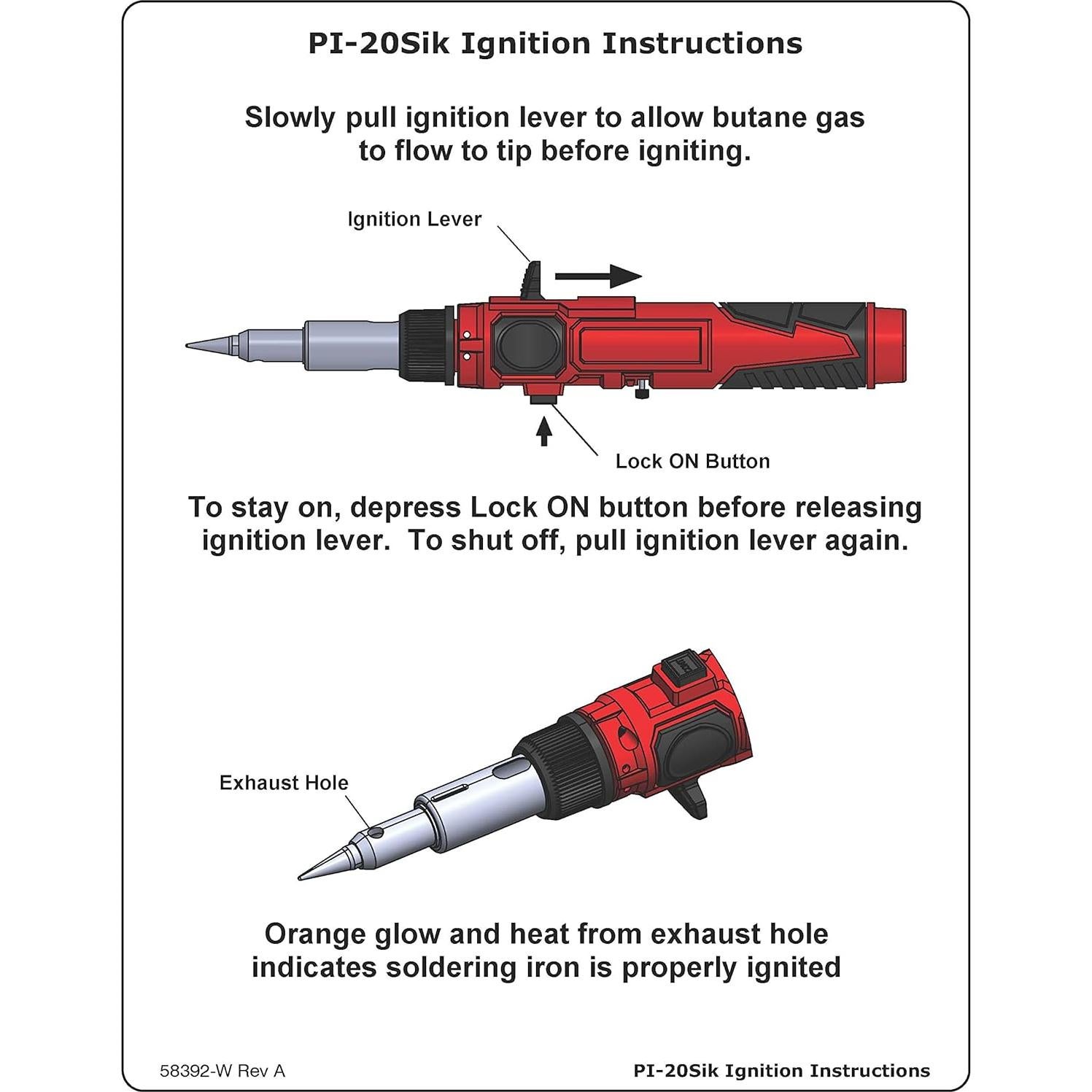 Kit de Soldador Inalámbrico Master Appliance PI-20SiK 360-438°C