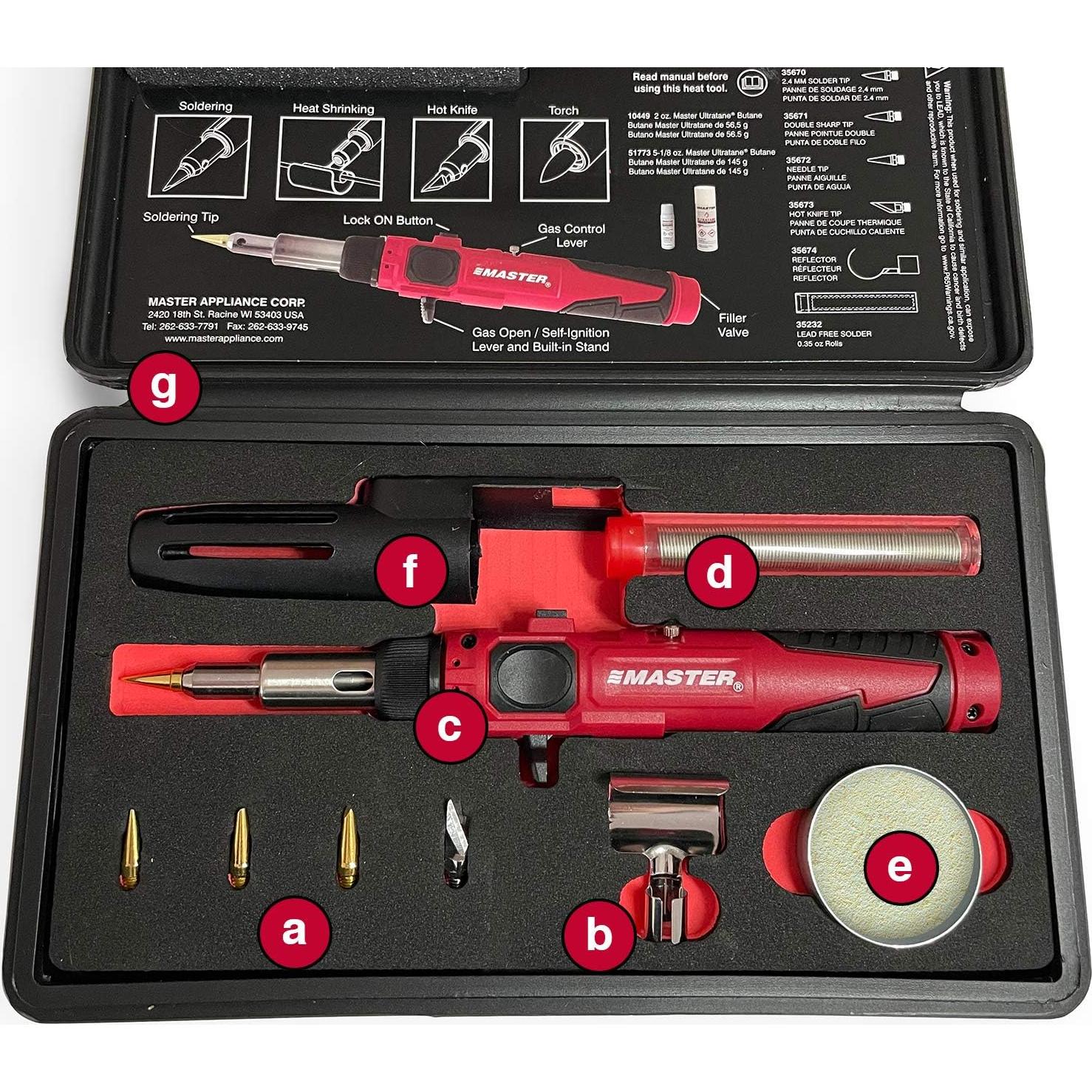 Kit de Soldador Inalámbrico Master Appliance PI-20SiK 360-438°C