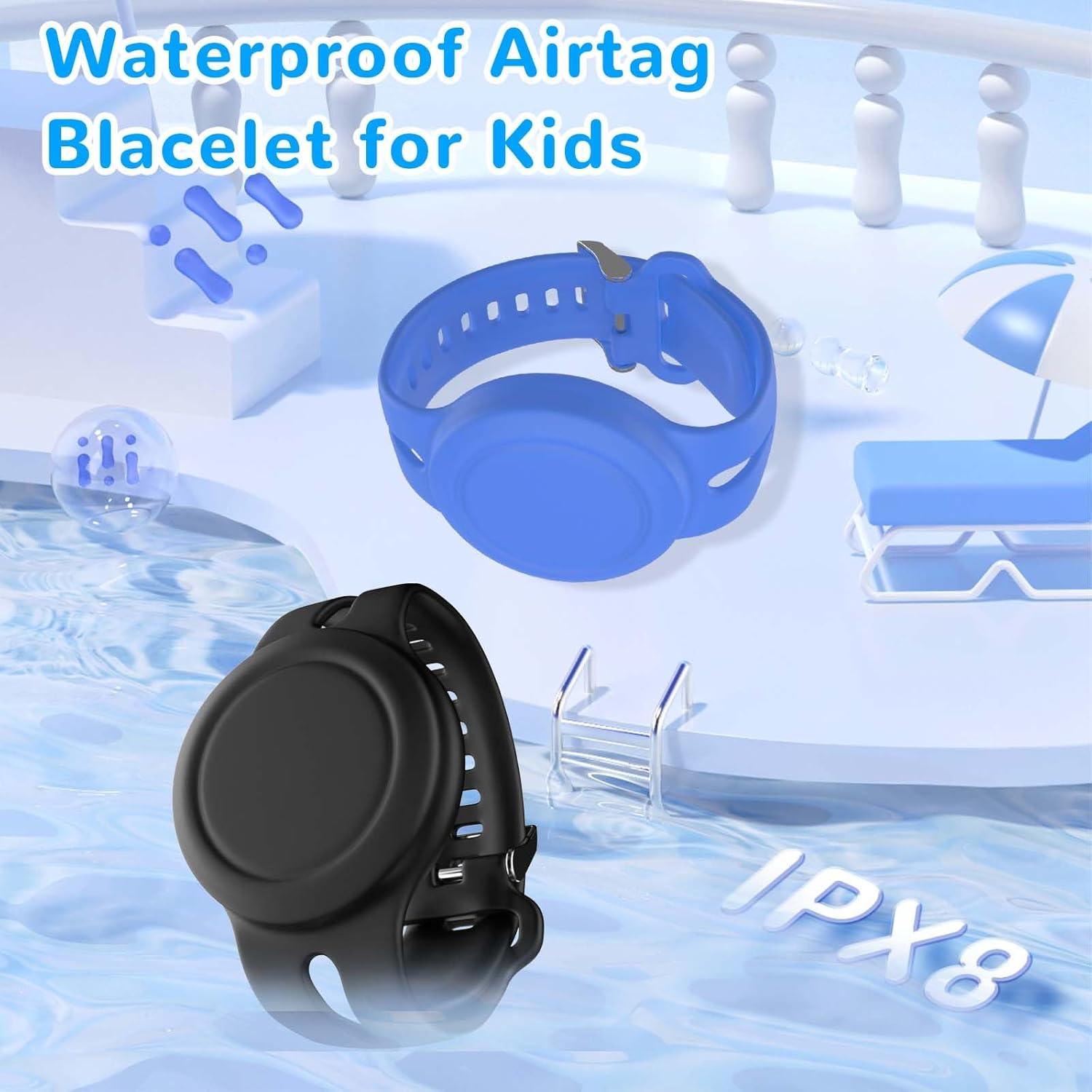 Pulsera AirTag Impermeable FGERWZ para Niños - 2 Unidades