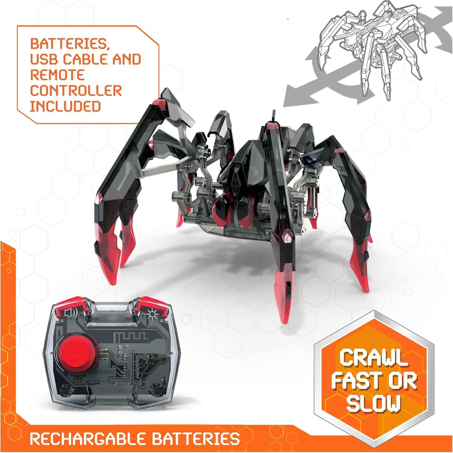 Araña Robótica HEX BOTS Control Remoto Recargable 8 Patas