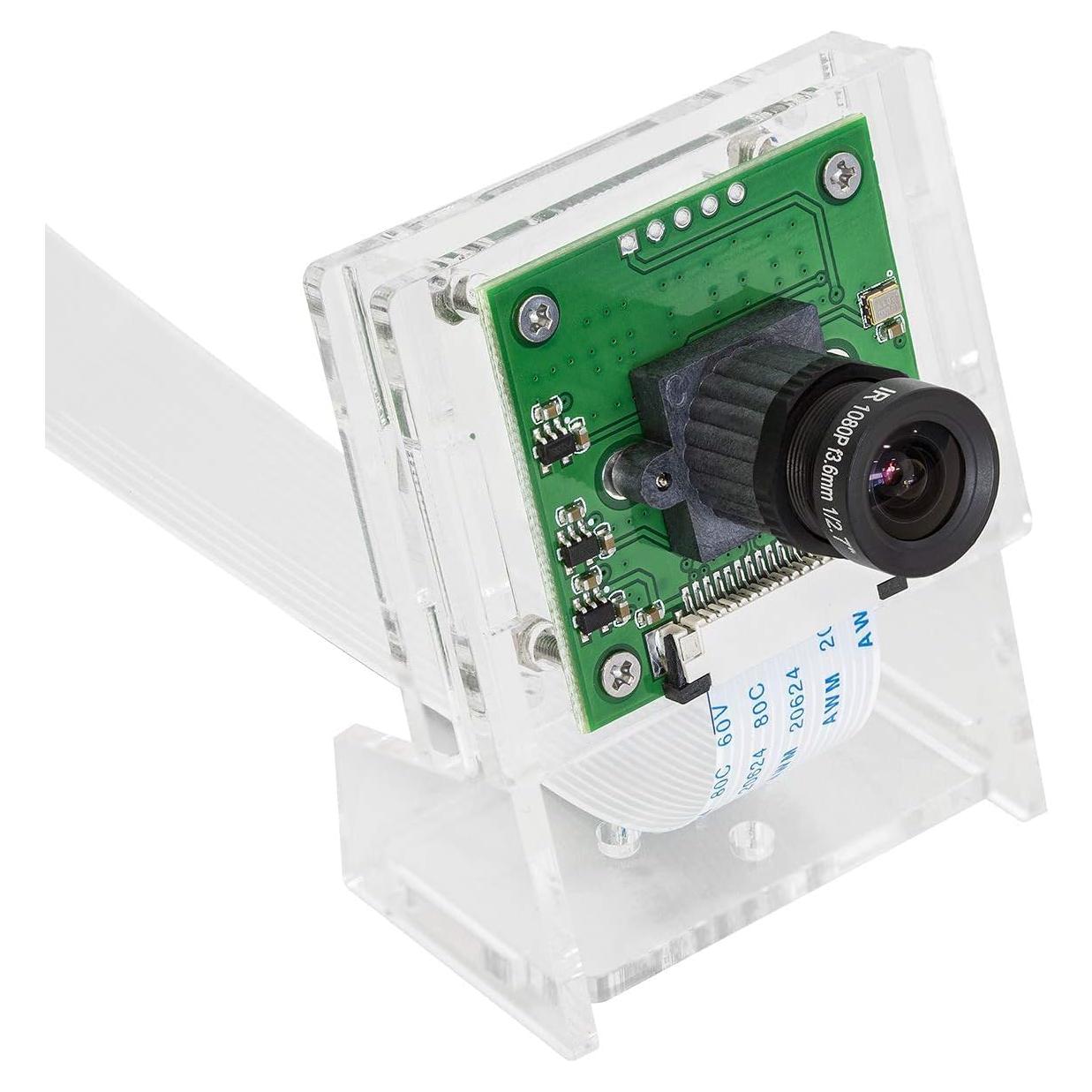 Cámara Arducam 5MP con lente M12 y estuche para Raspberry Pi