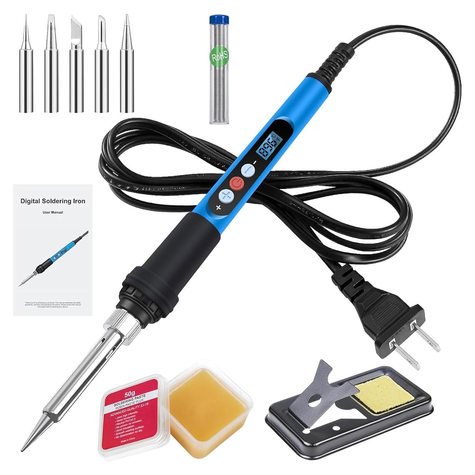 Kit de Soldador ANBES 90W Digital LCD 10 en 1 Ajustable