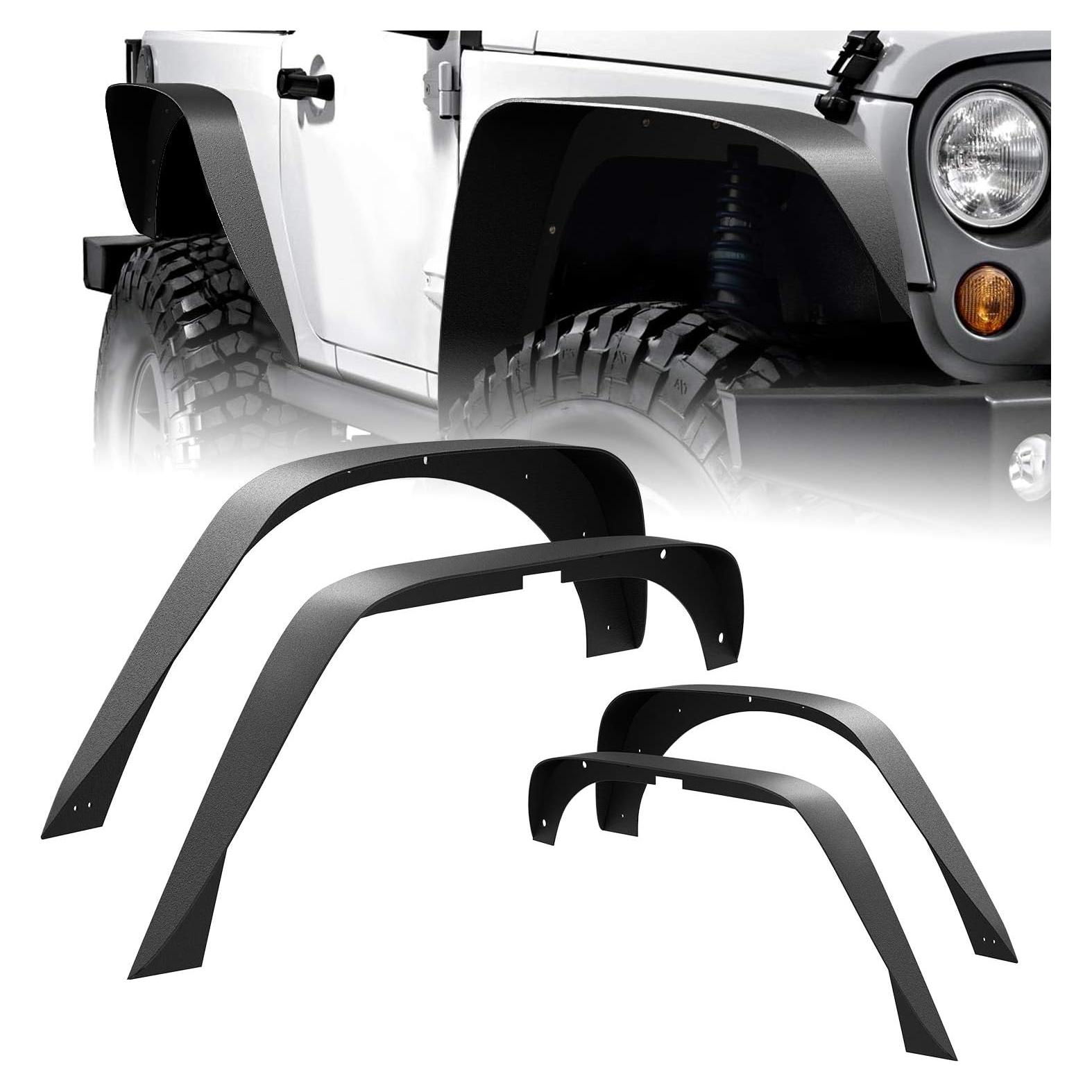 Kit Guardabarros Nilight Jeep Wrangler JK 2007-2018 4pcs
