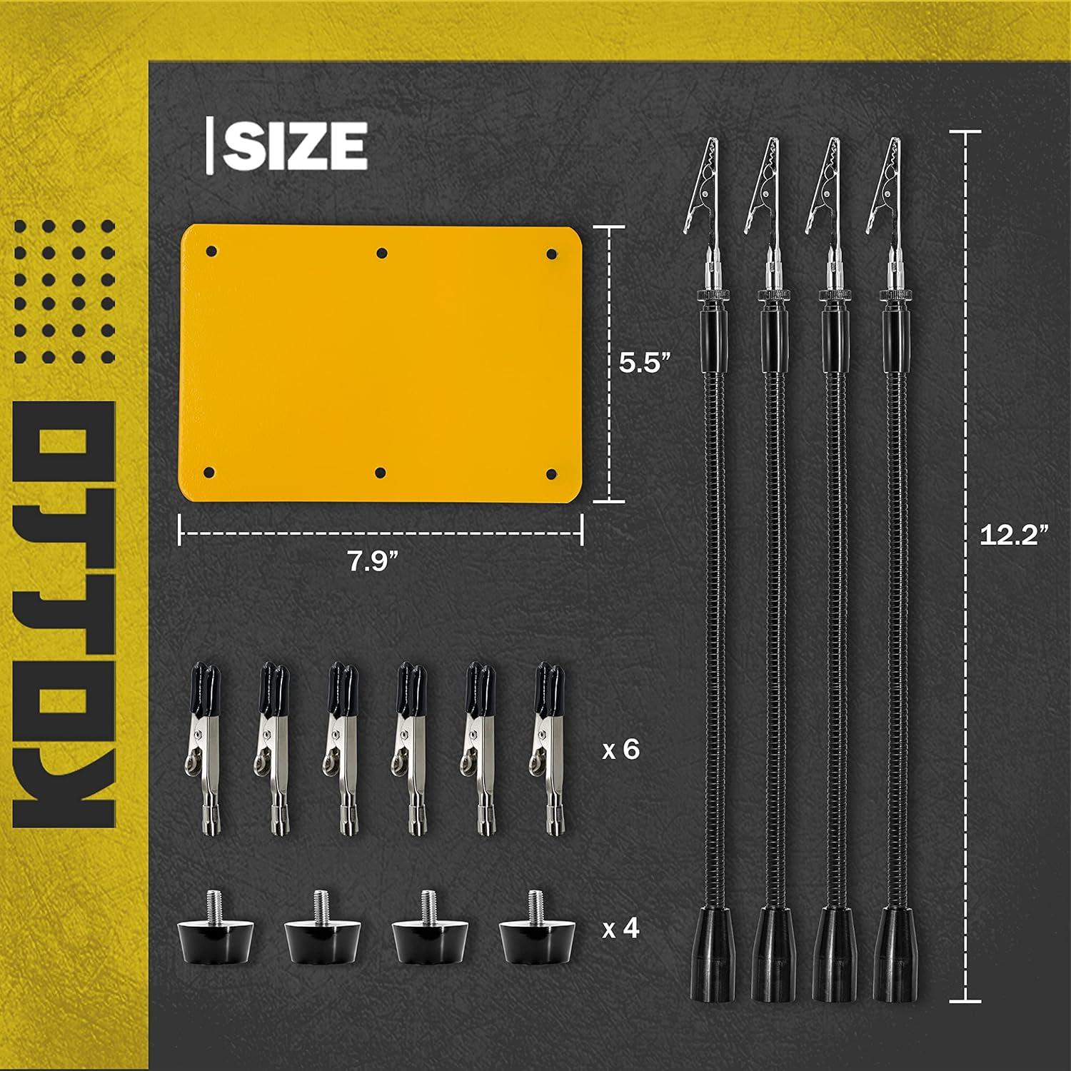 KOTTO Estación de Soldadura 4 Manos Ayudantes 1,25 kg