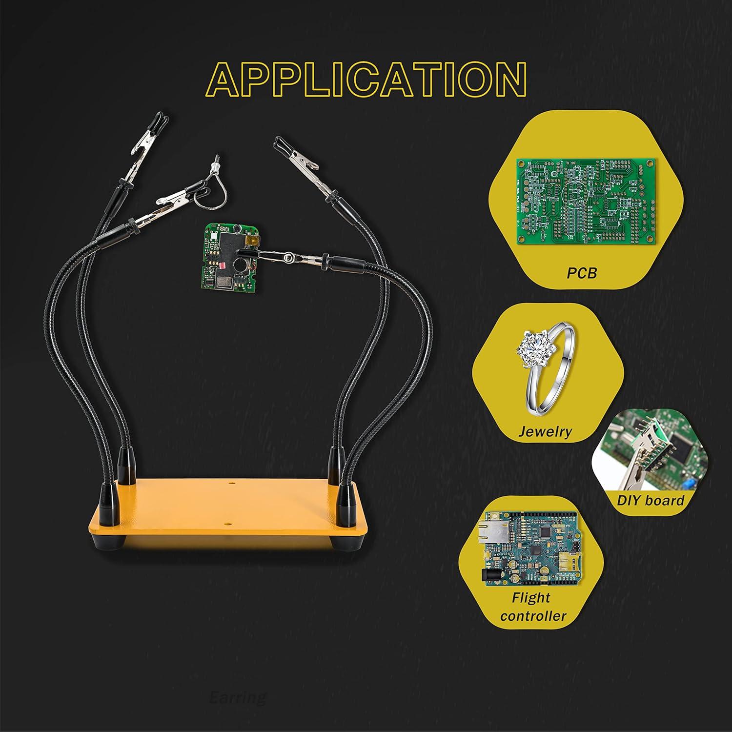 KOTTO Estación de Soldadura 4 Manos Ayudantes 1,25 kg