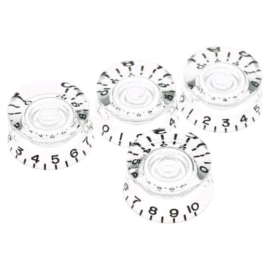Perillas de Control Dopro para Guitarra LP 4 Unidades Transparente