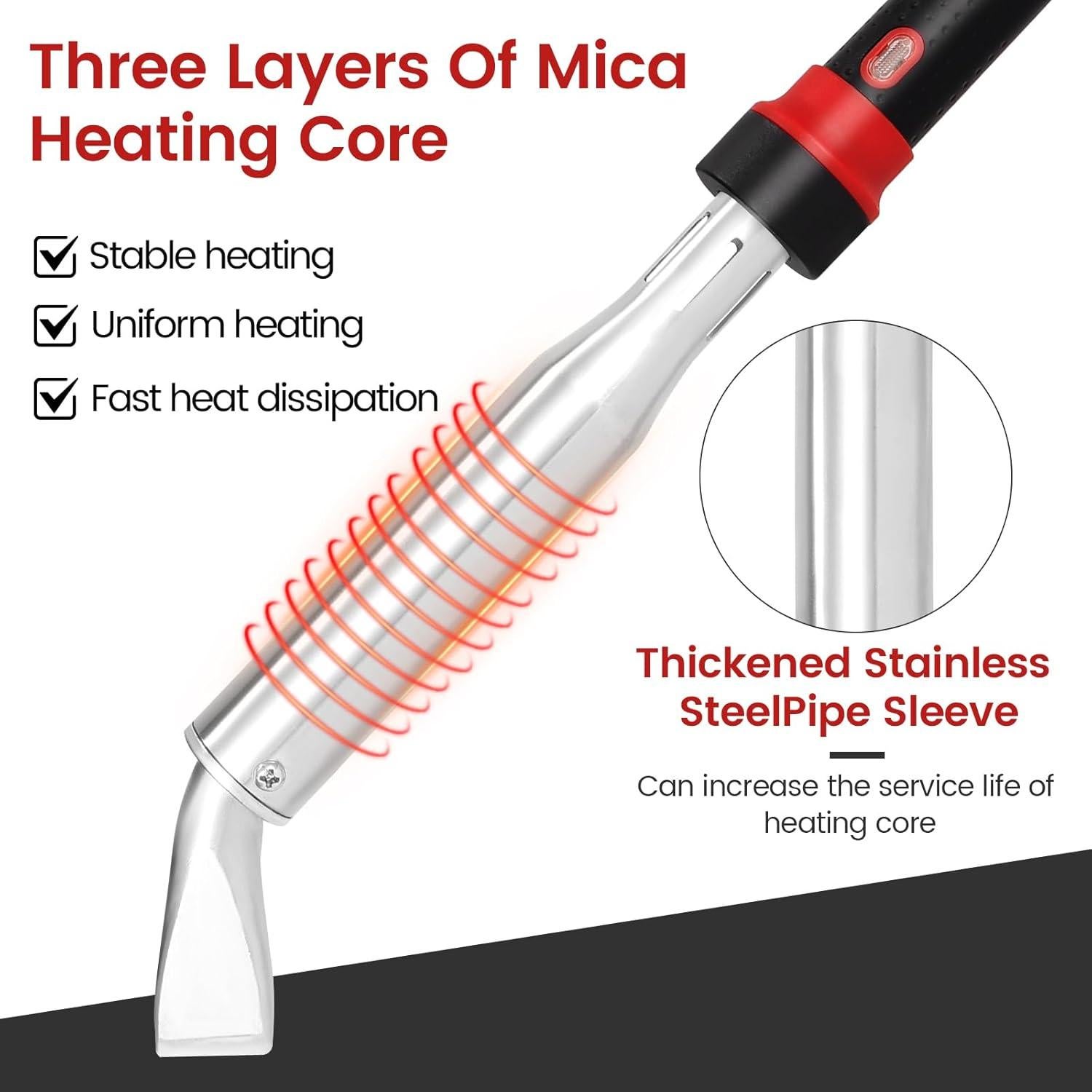 Juego de Soldador GoGoPanda 300W con Soporte y Puntas