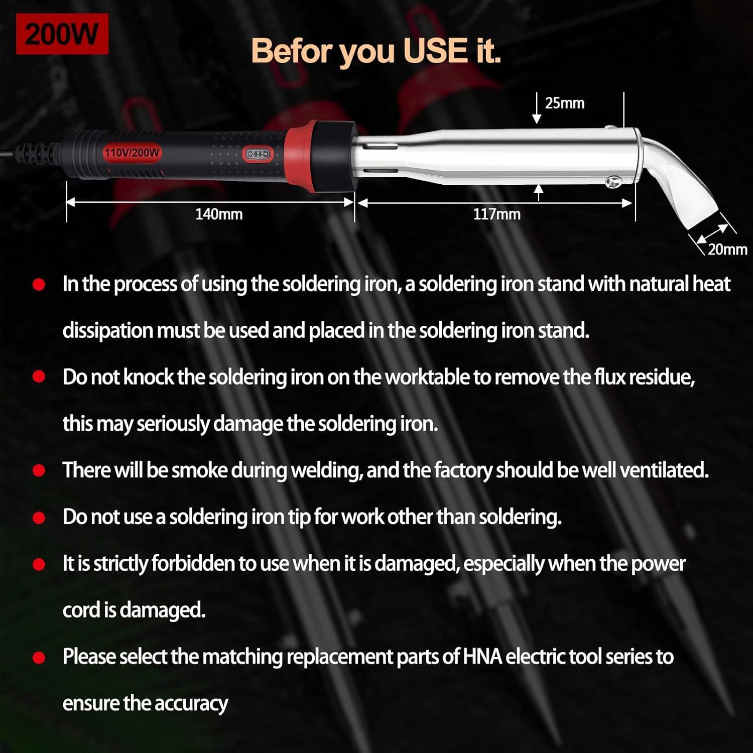 Juego de Soldador GoGoPanda 300W con Soporte y Puntas