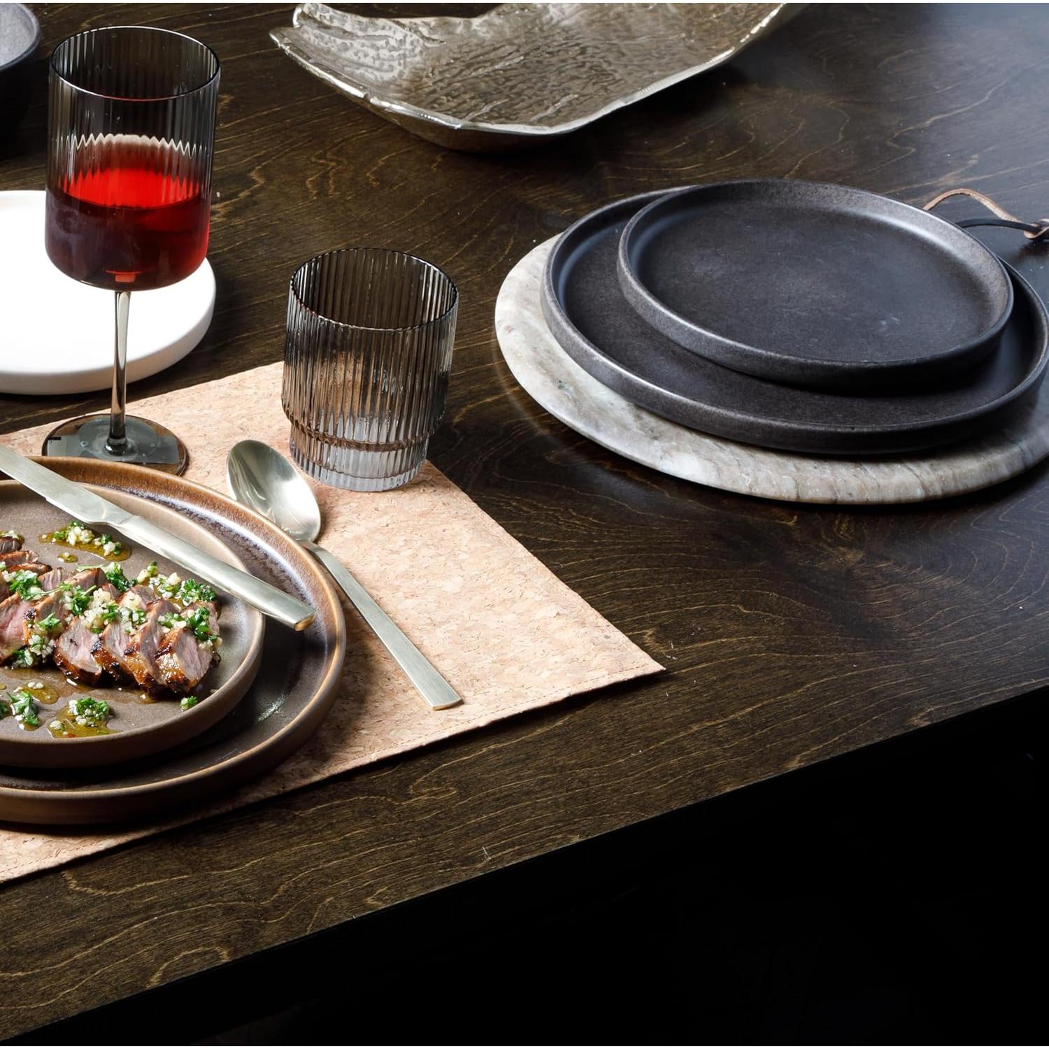 Gibson Soho Lounge Pasco 16 Piezas Cerámica Negra