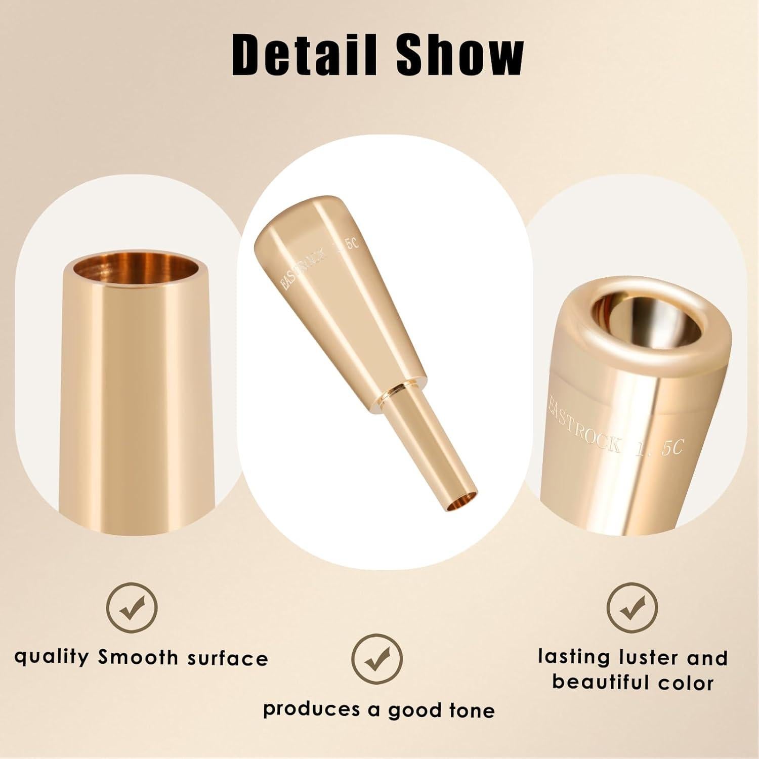 Bocina de Trompeta EASTROCK 1.5C Dorada Profesional