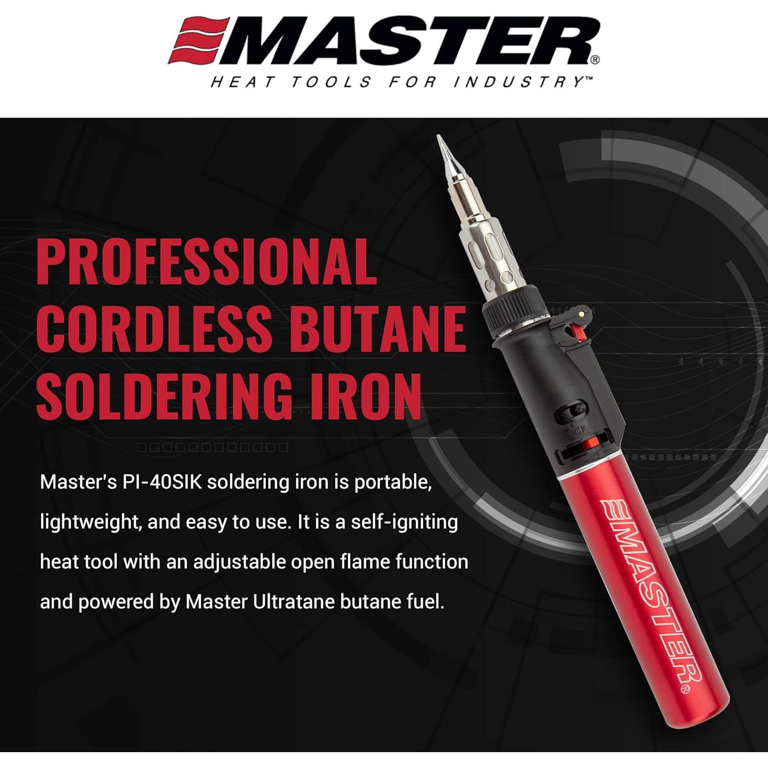 Kit de Soldador Butano Master Appliance PI-40SiK 7 Piezas