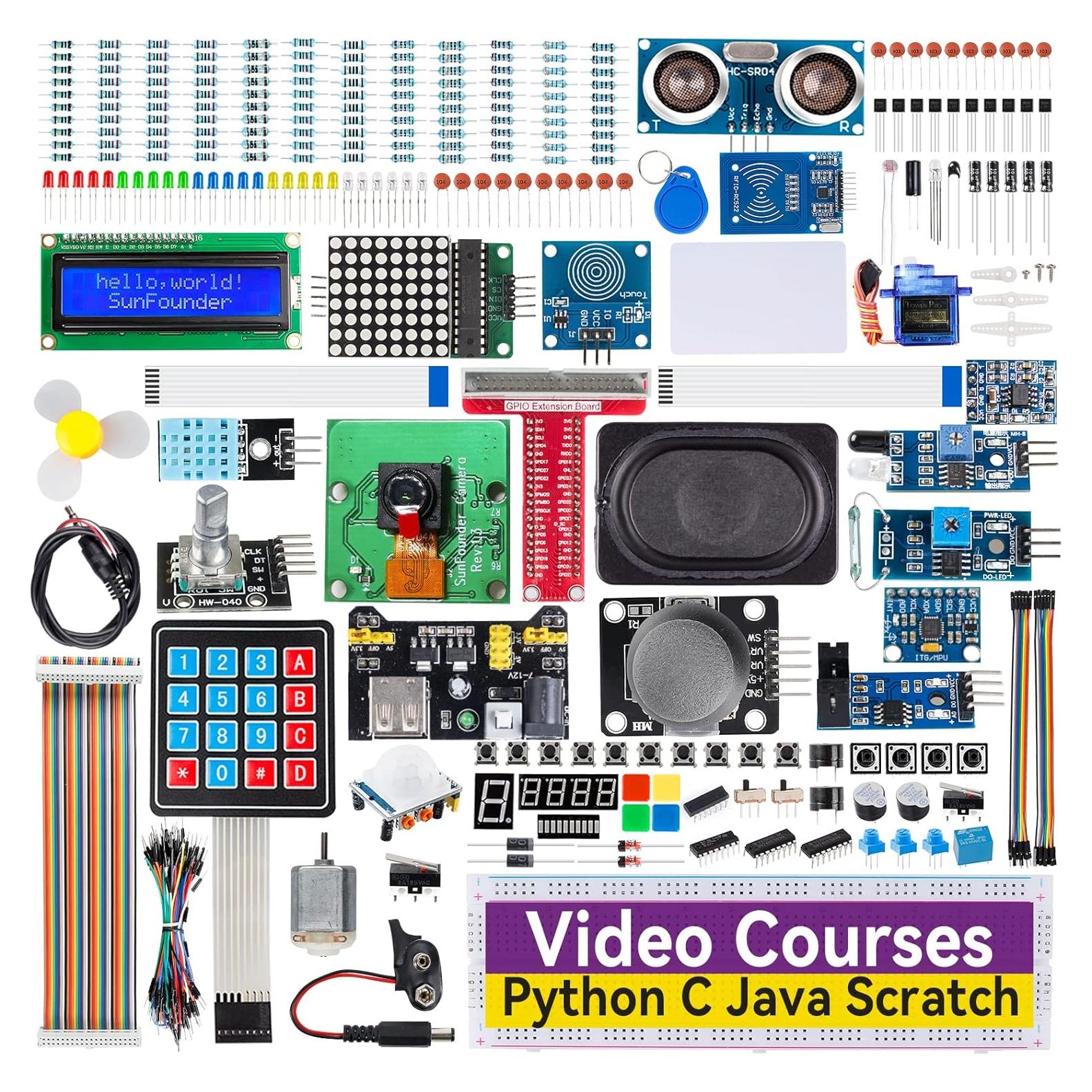 Kit de Inicio SunFounder Raphael para Raspberry Pi 5/4/3B+