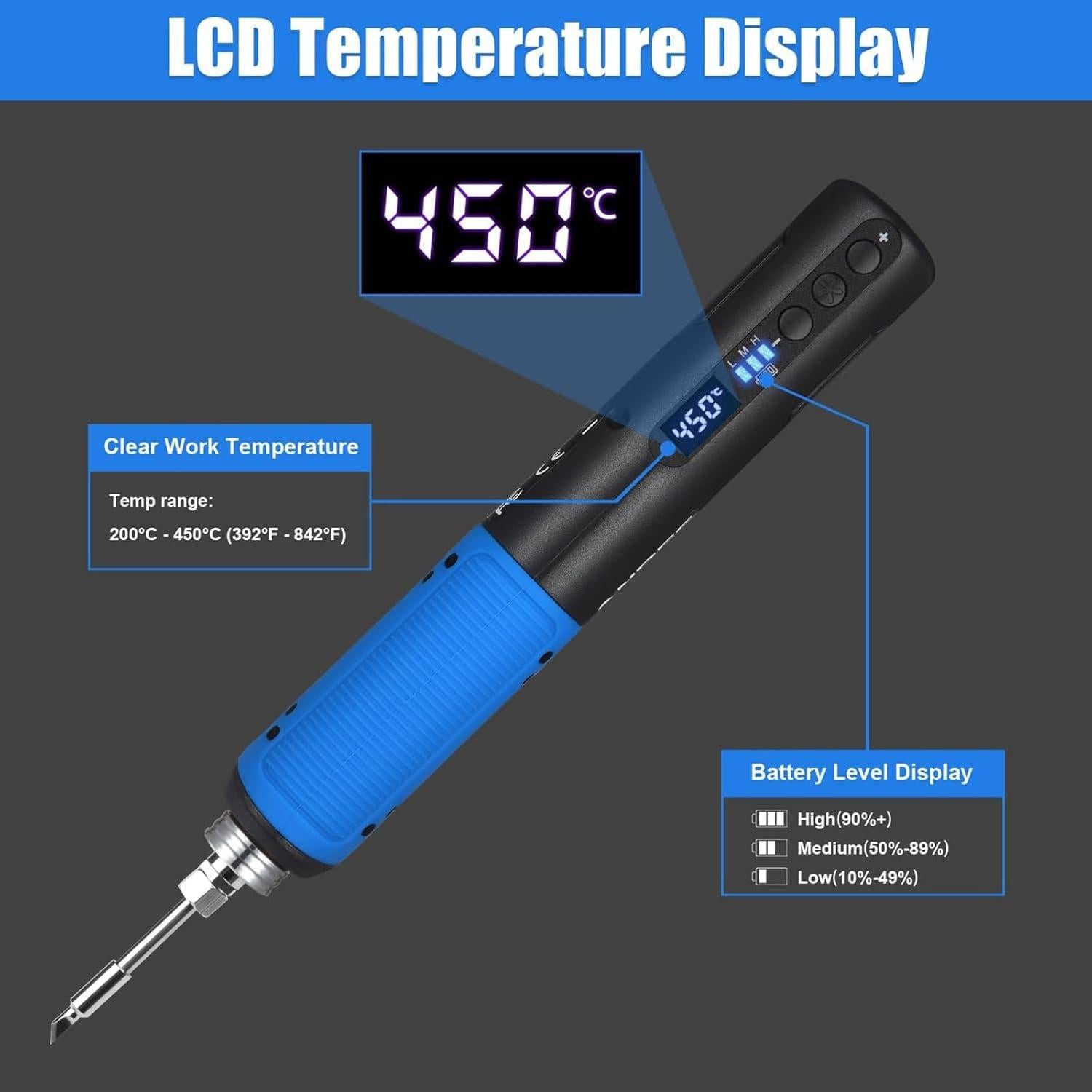 Kit de Soldador Inalámbrico ANBES DSK-01B 8W USB LED