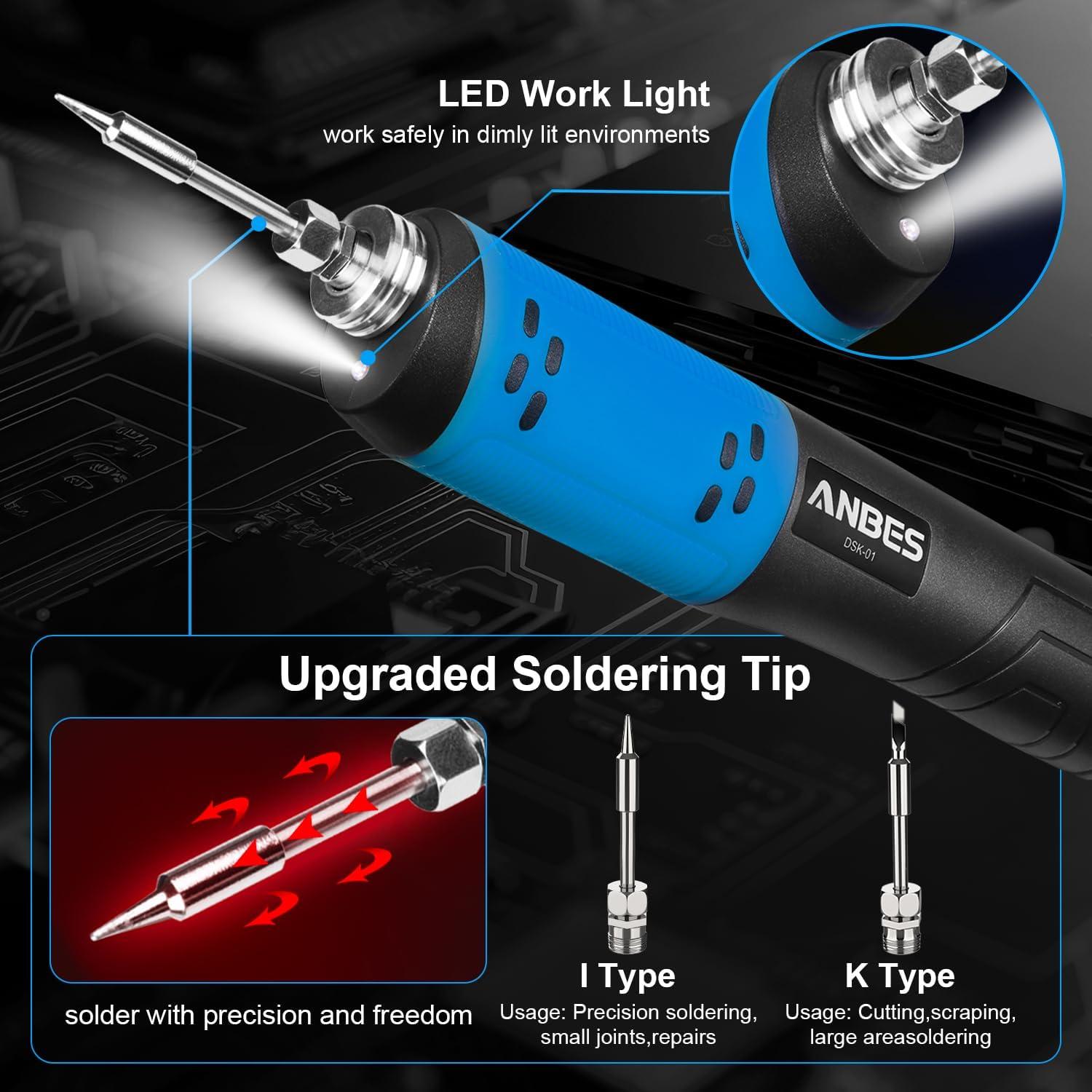 Kit de Soldador Inalámbrico ANBES DSK-01B 8W USB LED