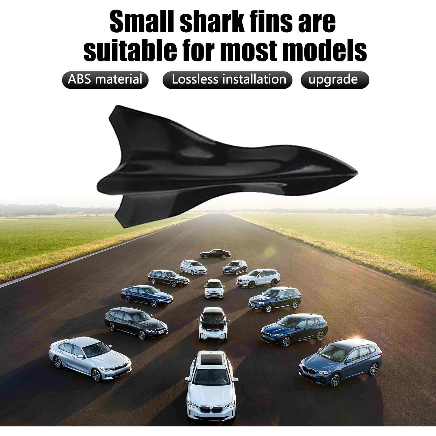 Kit 10 PCS Difusor Aleta de Tiburón Jewkot para Automóvil Negro