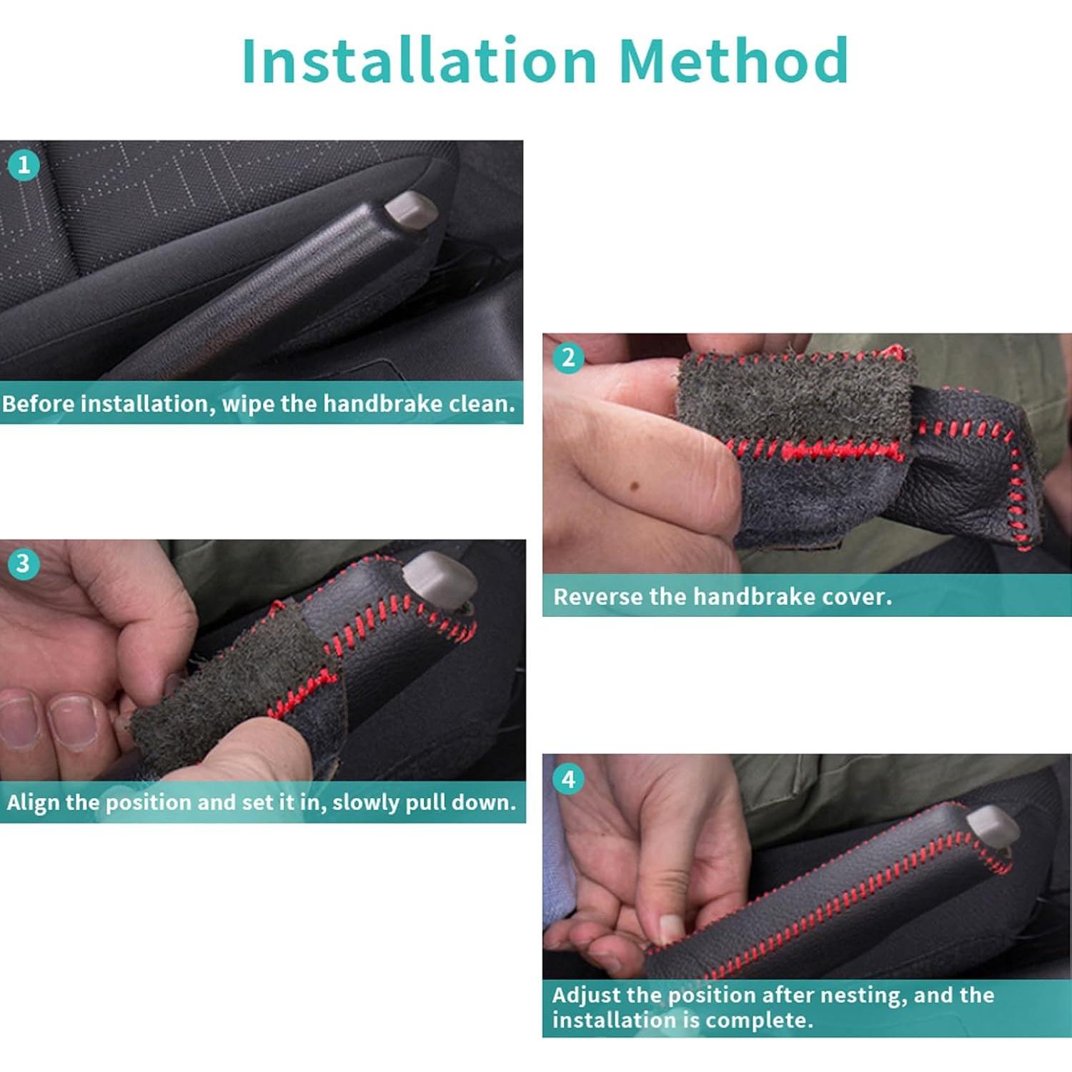 Cubierta de Freno de Mano de Cuero SUNBREATH para Toyota Corolla/RAV4 2014-2020