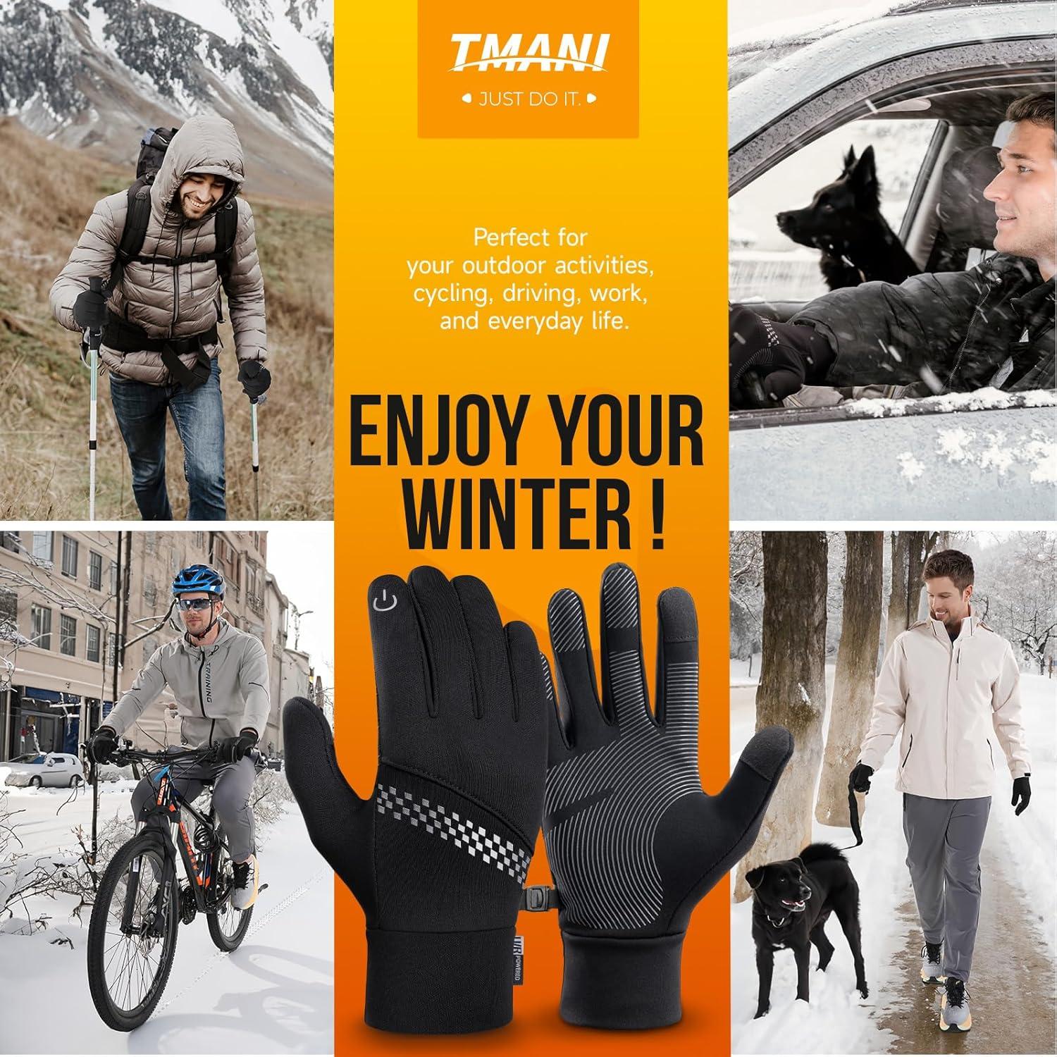 Guantes Térmicos Tmani para Invierno - Antideslizantes y Táctiles