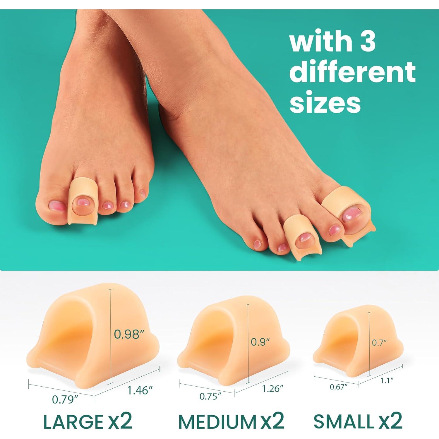 Corrector de Dedo en Martillo Welnove - 6 Férulas de Gel Suave