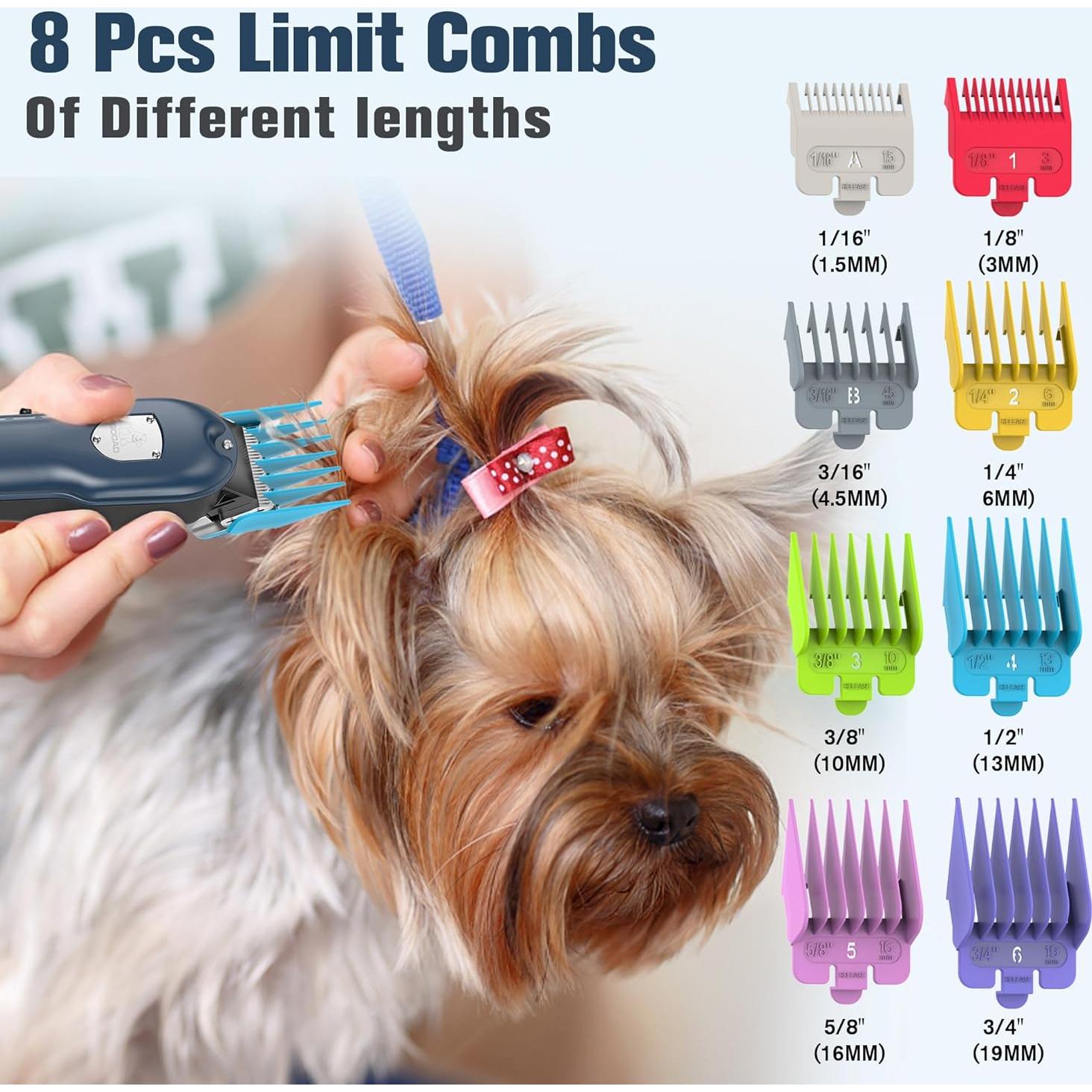 Cortadora de Pelo de Perro Inalámbrica Gooad Azul 2000mAh