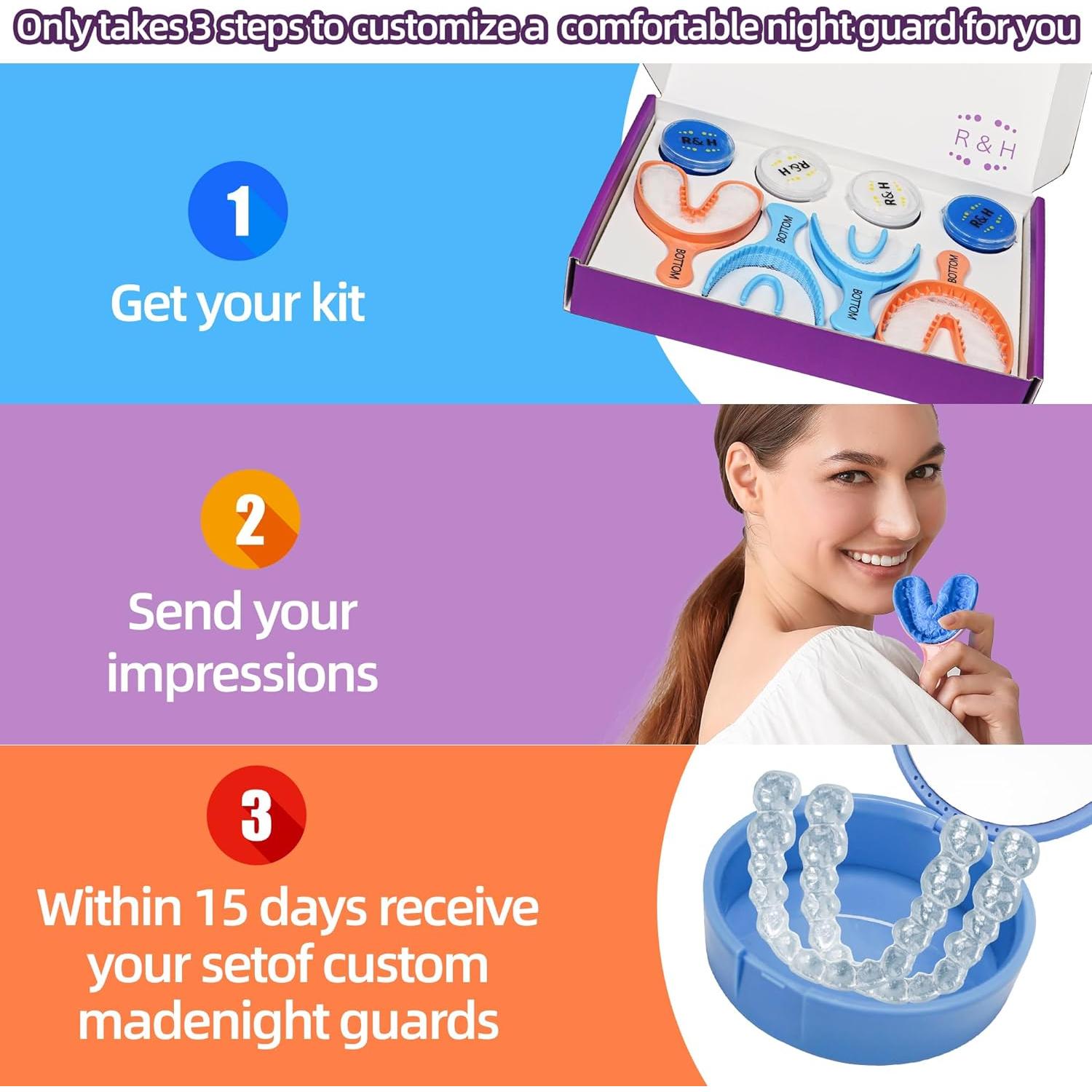 Protector Dental Personalizado RICEHUSK 2-Pack Caja Azul