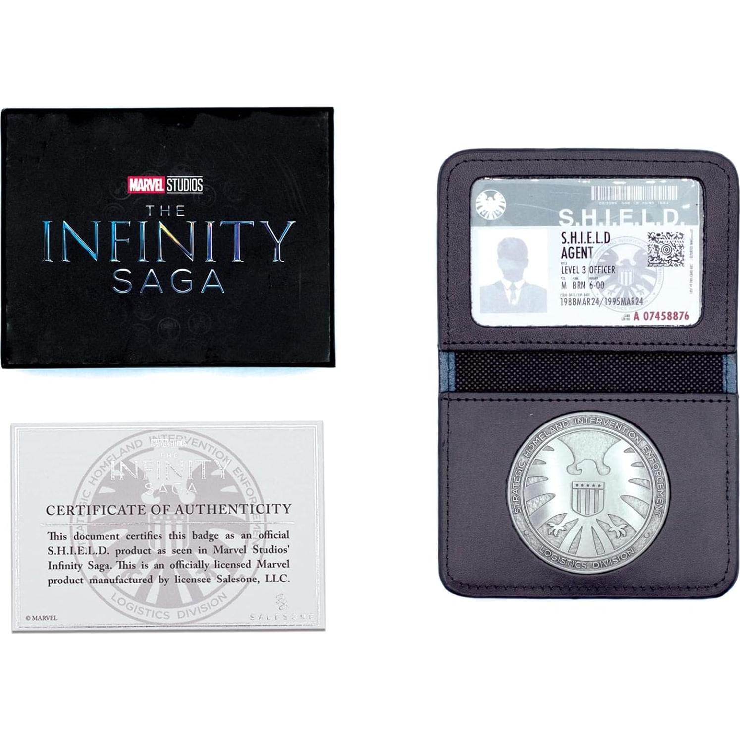 Conjunto de Réplicas S.H.I.E.L.D. Toynk | Cartera de Cuero 10x7 cm