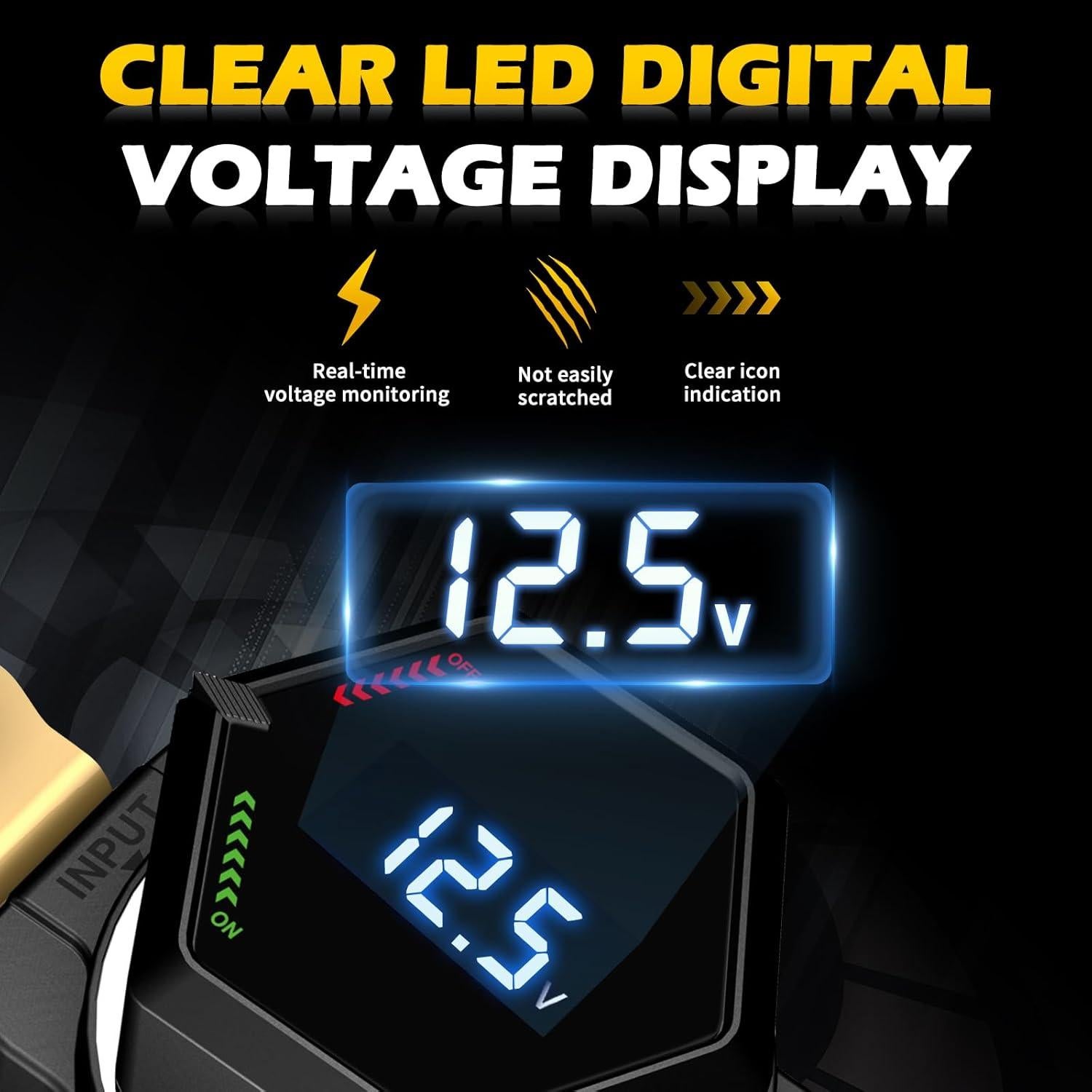 Interruptor de Batería AWBLIN 612 con Voltímetro LED 250A