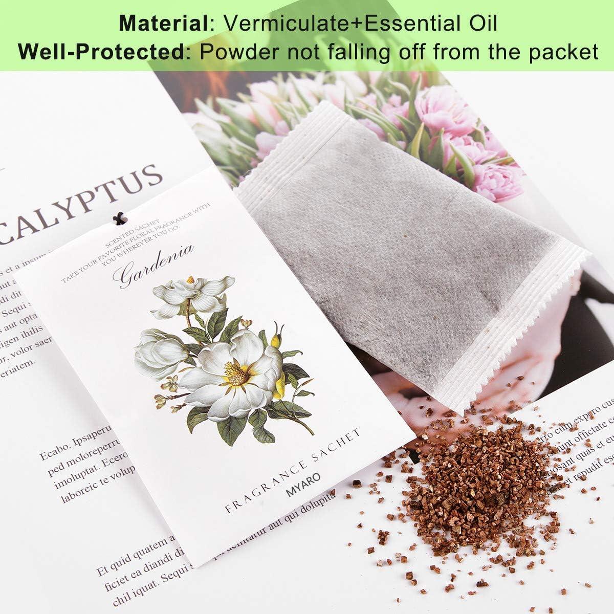 MYARO 12 Bolsitas Aromáticas Florales - 6 Aromas Duraderos