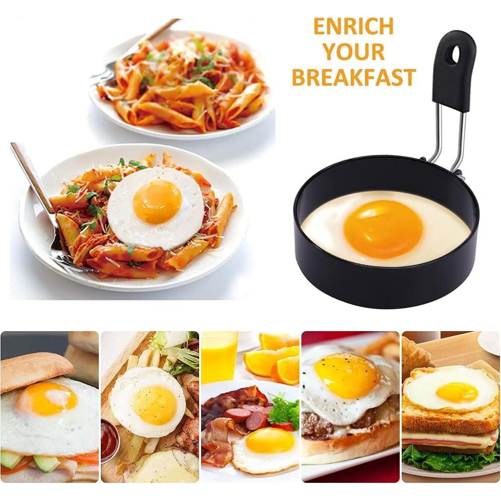 Anillos de Huevo de Acero Inoxidable YEVIOR 2 Piezas