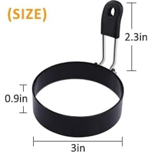 Anillos de Huevo de Acero Inoxidable YEVIOR 2 Piezas