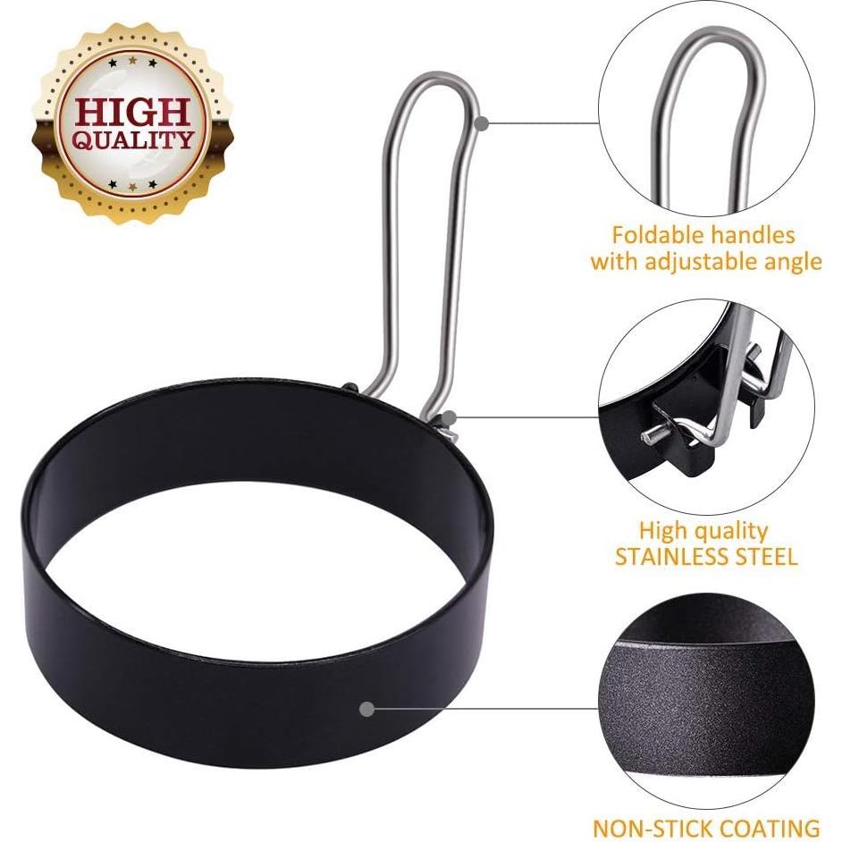 Anillos de Huevo de Acero Inoxidable YEVIOR 2 Piezas