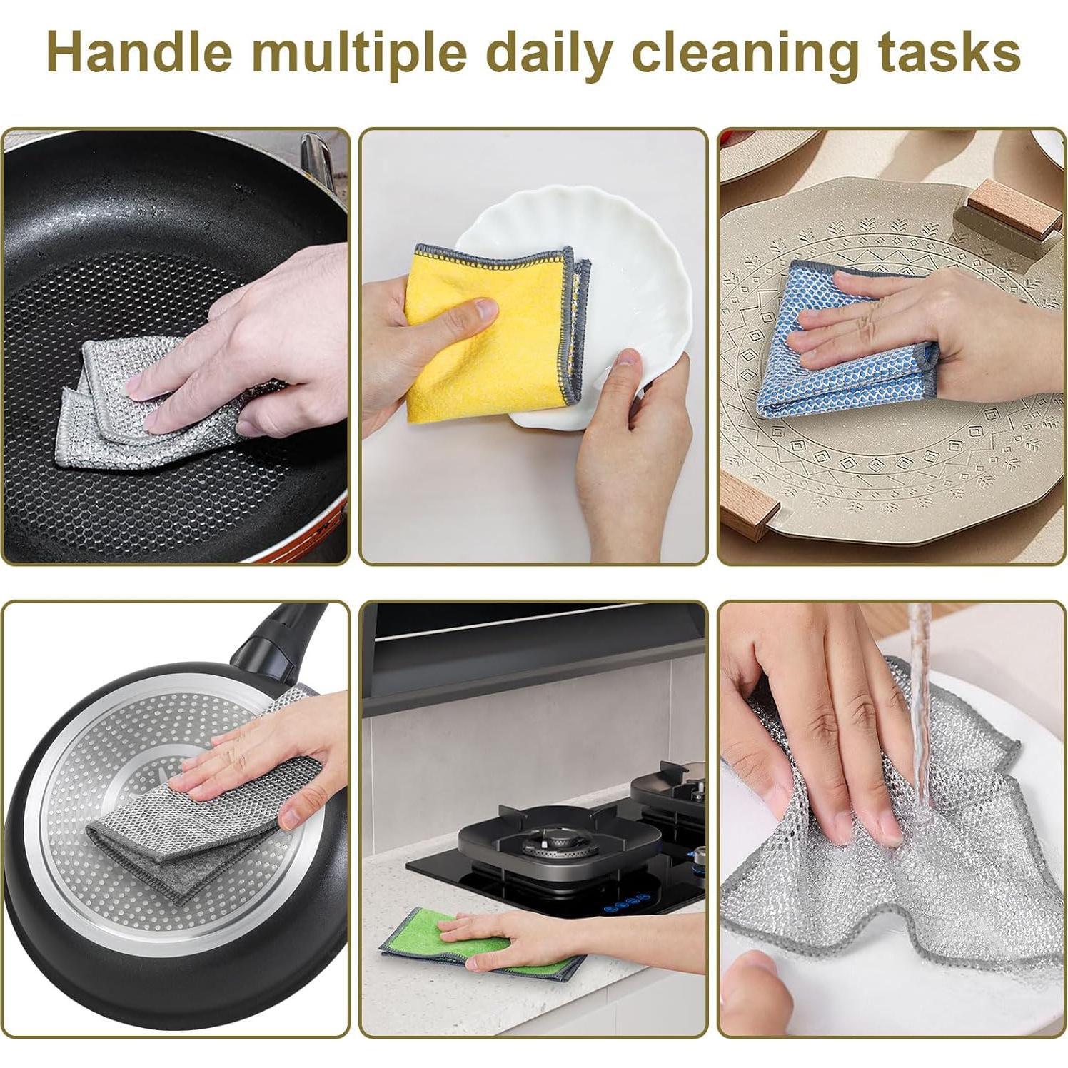 Trapos de Cocina Multiusos Hipruict - 10 Piezas, Secado Rápido