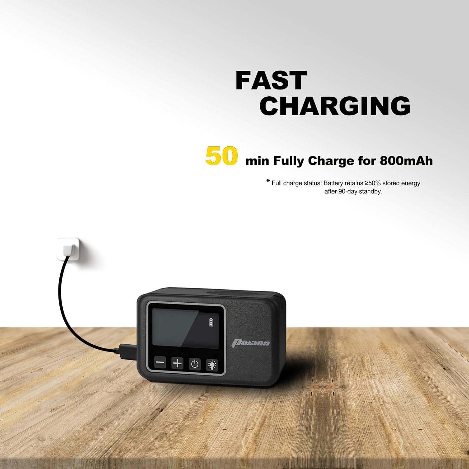 Mini Bomba Eléctrica de Bicicleta PO13ON Air2 Pro 120 PSI