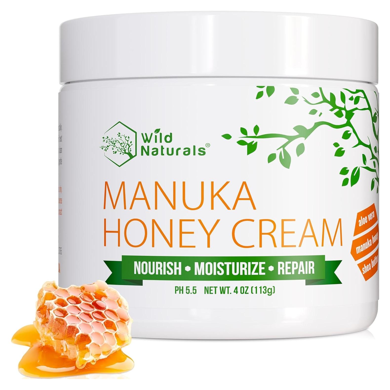 Crema Hidratante de Miel de Manuka Wild Naturals 113g