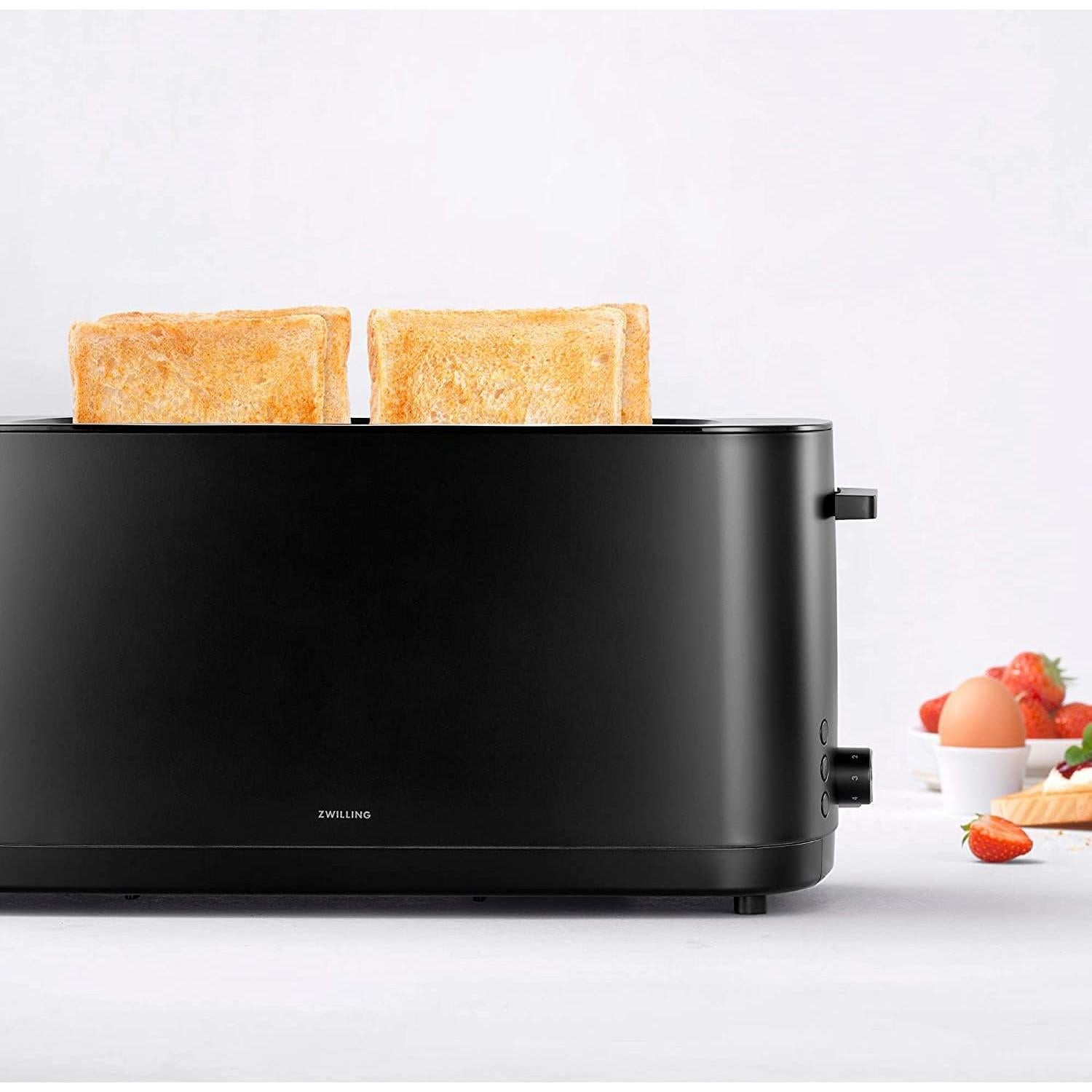 Tostadora de 2 Ranuras Largas ZWILLING 1710W Negra para Bagels